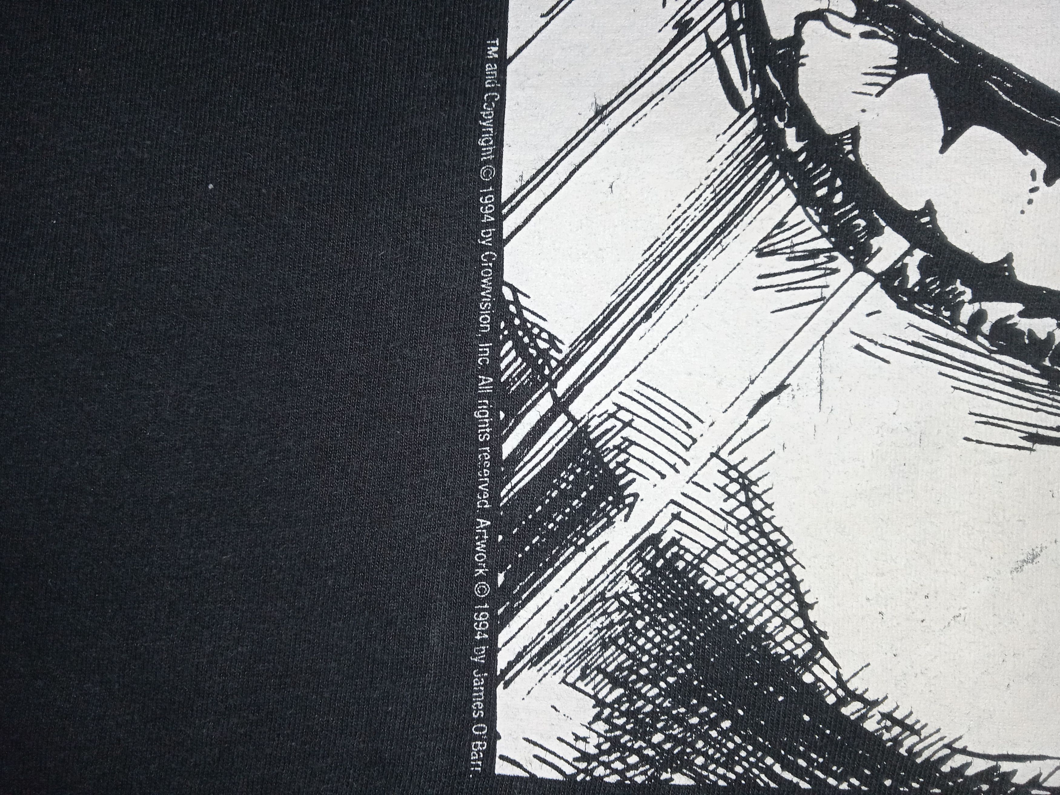 Vintage Vintage 90s The Crow 1994 T-Shirt Comic Size US XL / EU 56 / 4 - 4 Thumbnail