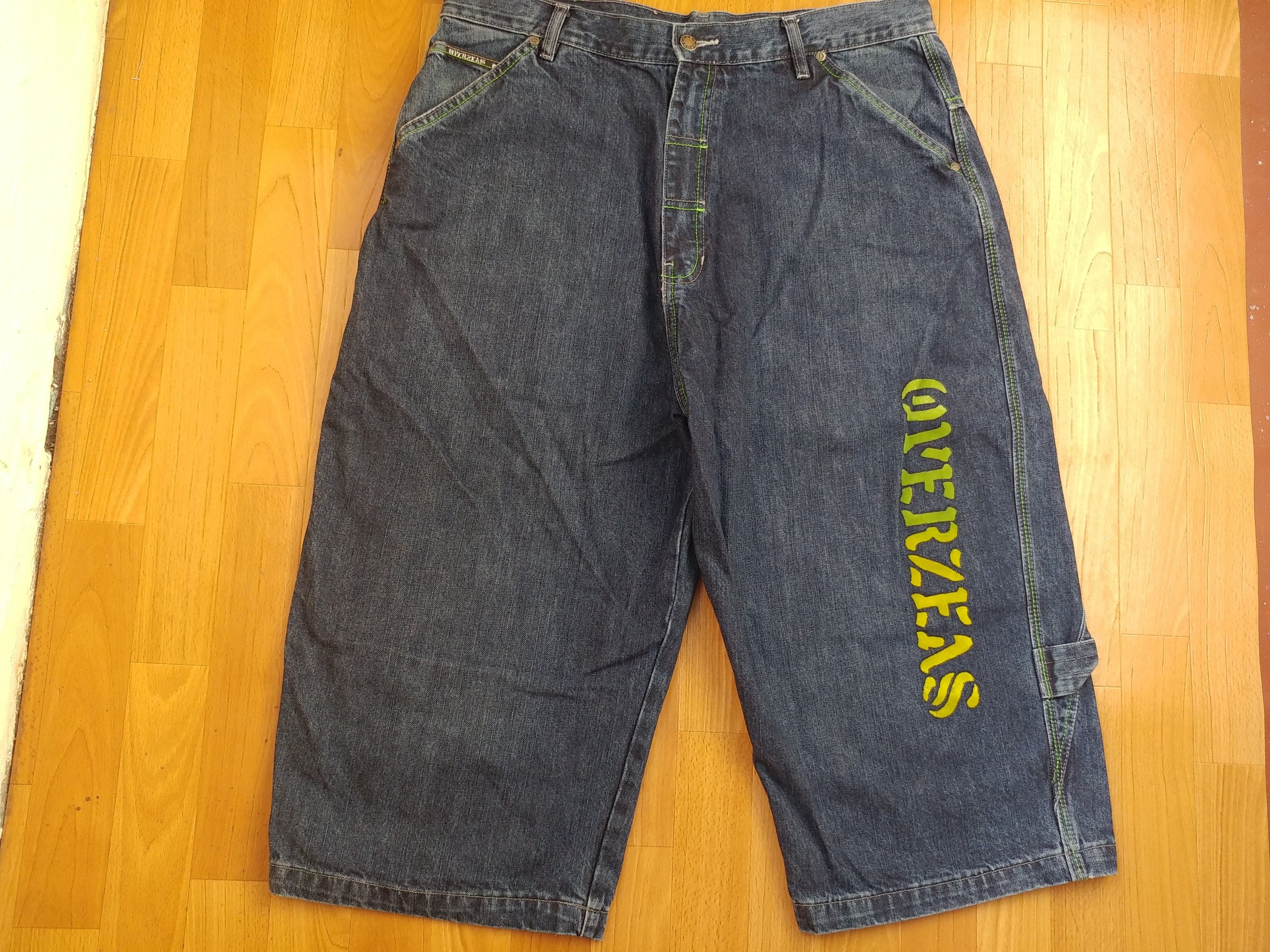 Vintage Overseas jeans shorts, vintage denim hip hop, 90s, size W 34 Size US 34 / EU 50 - 2 Thumbnail