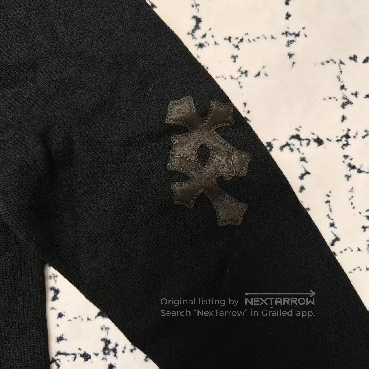 Chrome Hearts Chrome Hearts Cross Black Cashmere Sweater. Size US L / EU 52-54 / 3 - 5 Thumbnail