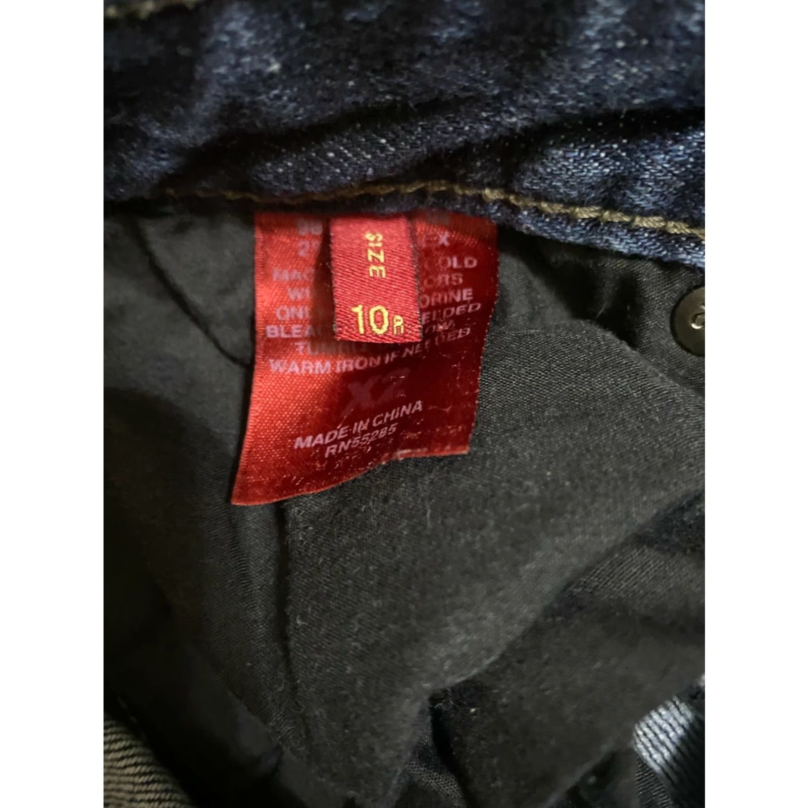 Express Womens Express Jeans x2 Skinny Dark Wash Sz 10R Size 32" / US 10 / IT 46 - 7 Thumbnail