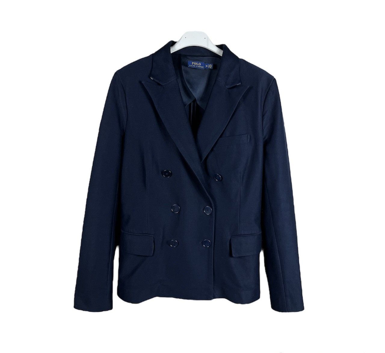 Polo Ralph Lauren cotton navy double-breasted blazer jacket