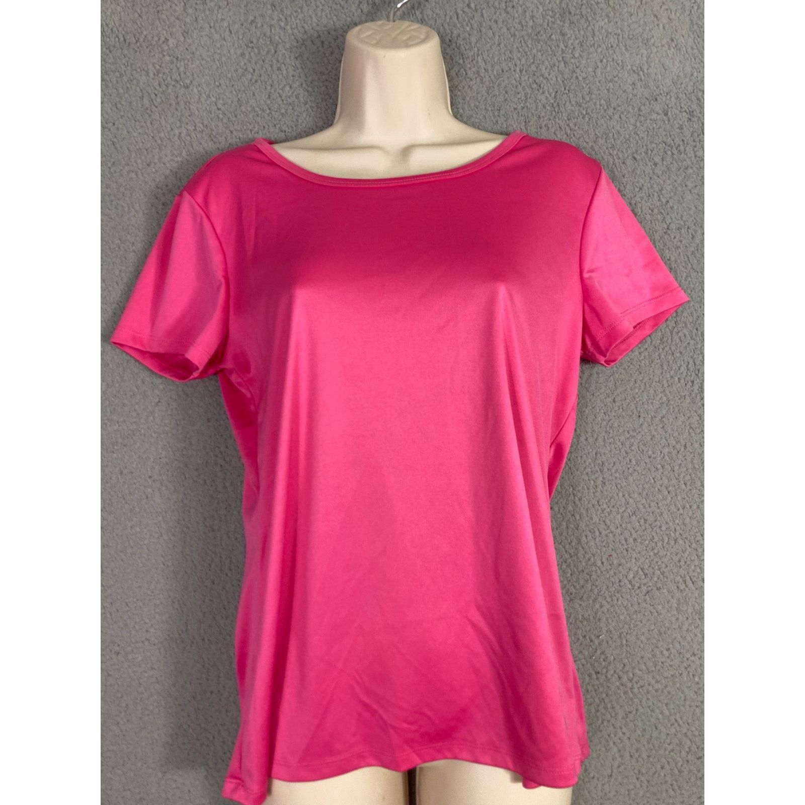 Other Daisy Fuentes Pink Active T-Shirt Lattice-Back Women's M Size M / US 6-8 / IT 42-44 - 4 Thumbnail