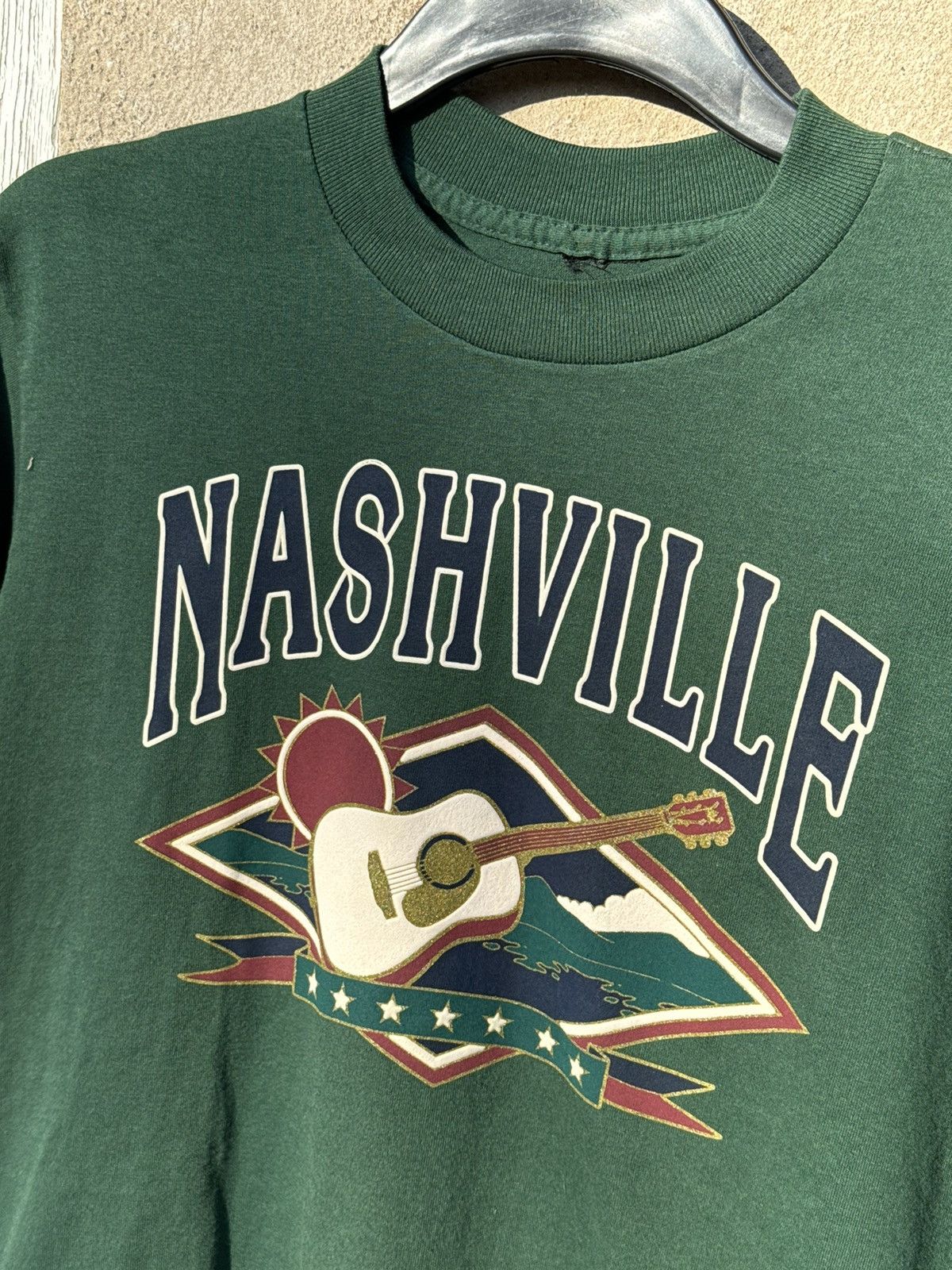 Vintage Vintage 90's single stitch nashville tshirt Size US M / EU 48-50 / 2 - 2 Thumbnail