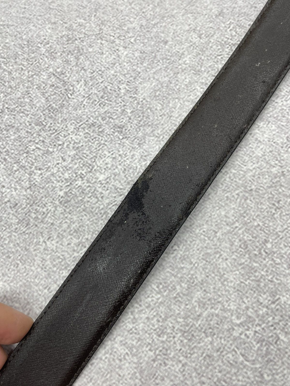 Alfred Dunhill × Vintage Alfred Dunhill Leather Black Belt Luxury Size ONE SIZE - 6 Thumbnail