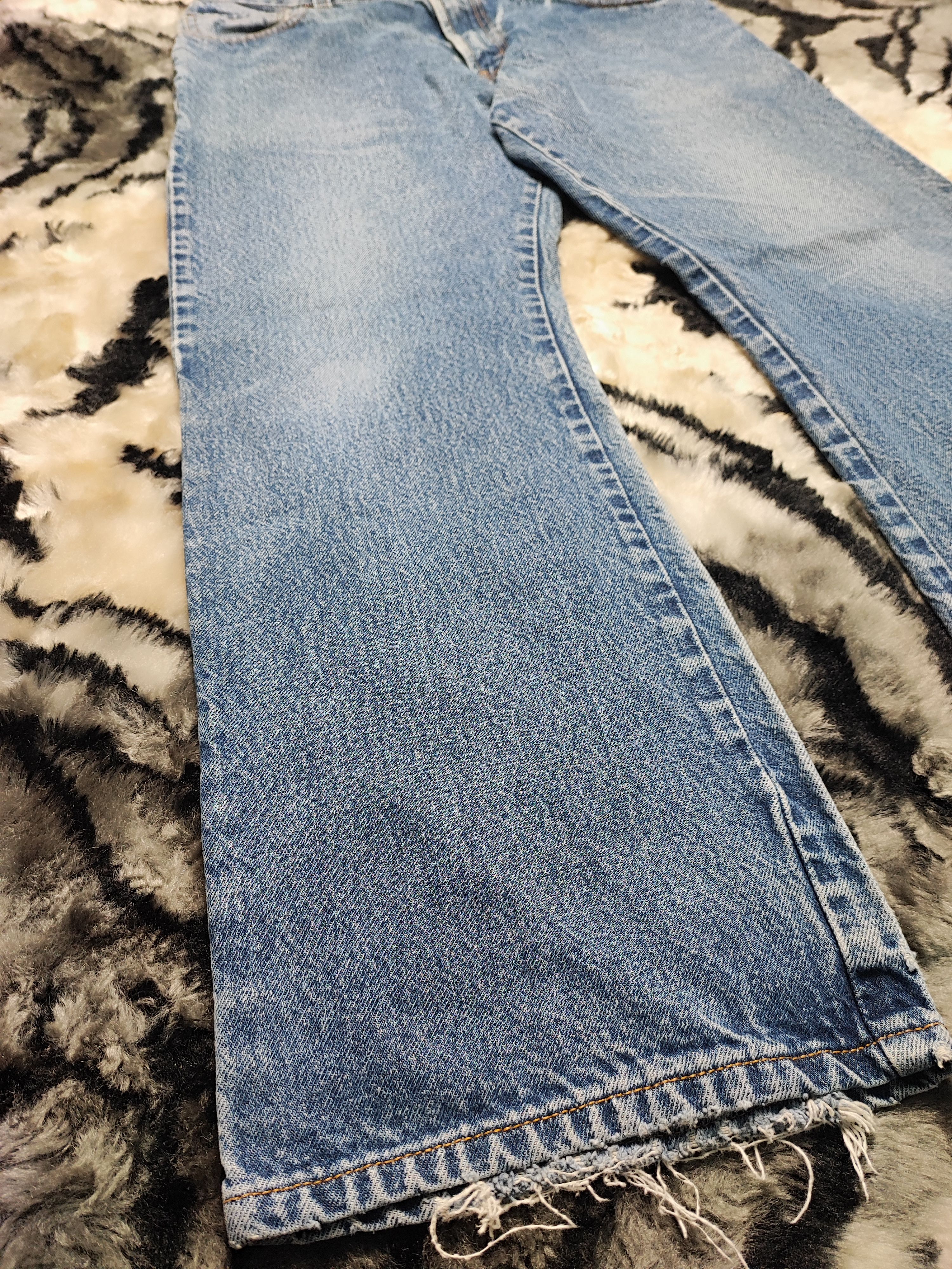 Levi's Vintage Y2K Levis 517 Low Bootcut Flared Jeans Size US 35 - 3 Thumbnail