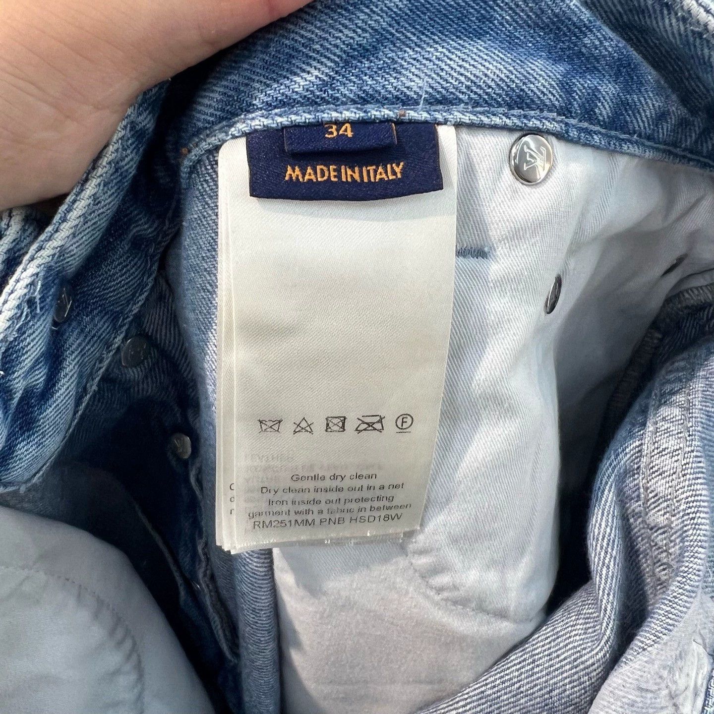 Louis Vuitton 【LV】Louis Vuitton 25 New Style Patchwork Monogram Jeans Size US 34 / EU 50 - 4 Thumbnail
