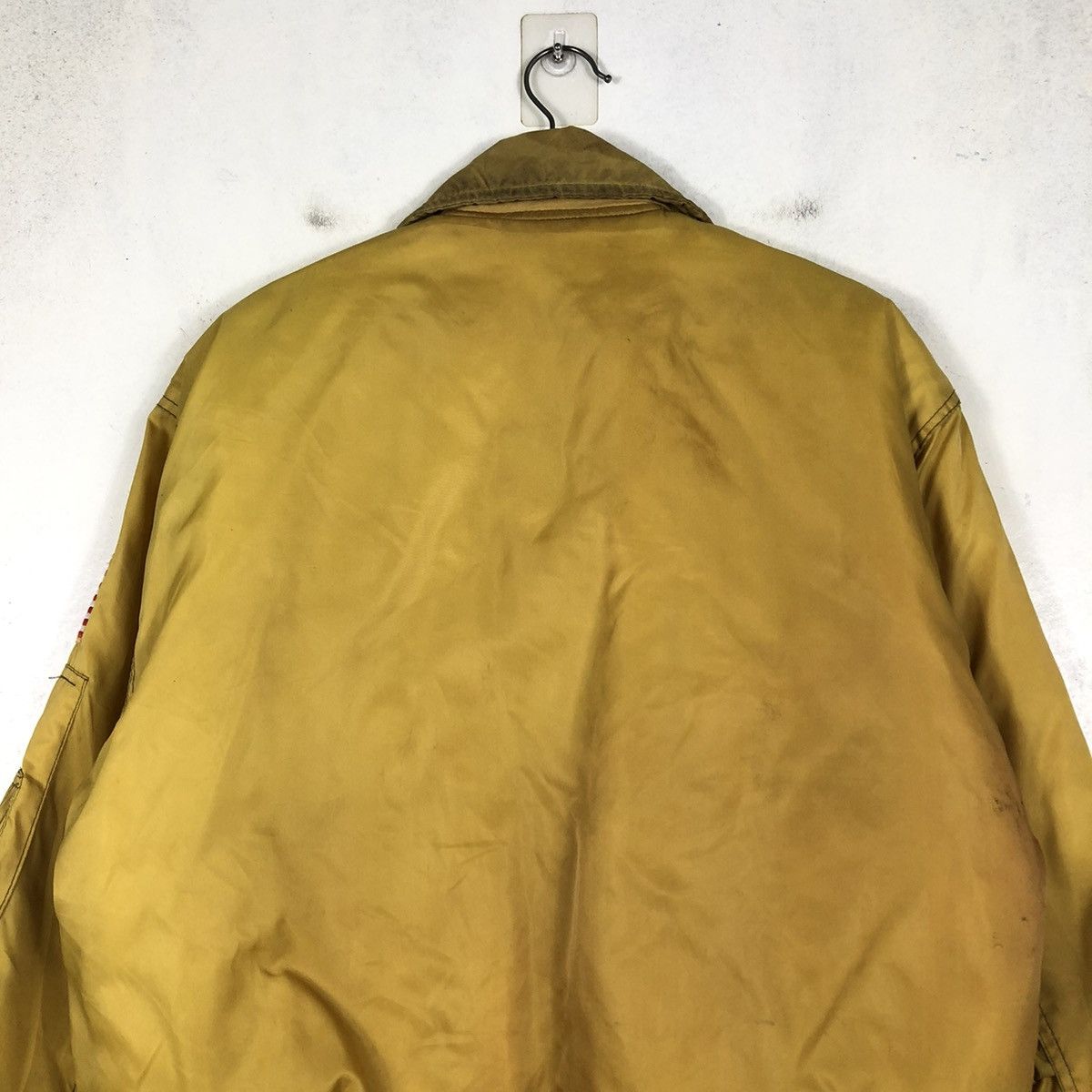 Vintage 📌VINTAGE BOMBER JACKET FLY MILITARY USA FLAG BUZZ RICKSON Size US L / EU 52-54 / 3 - 11 Thumbnail