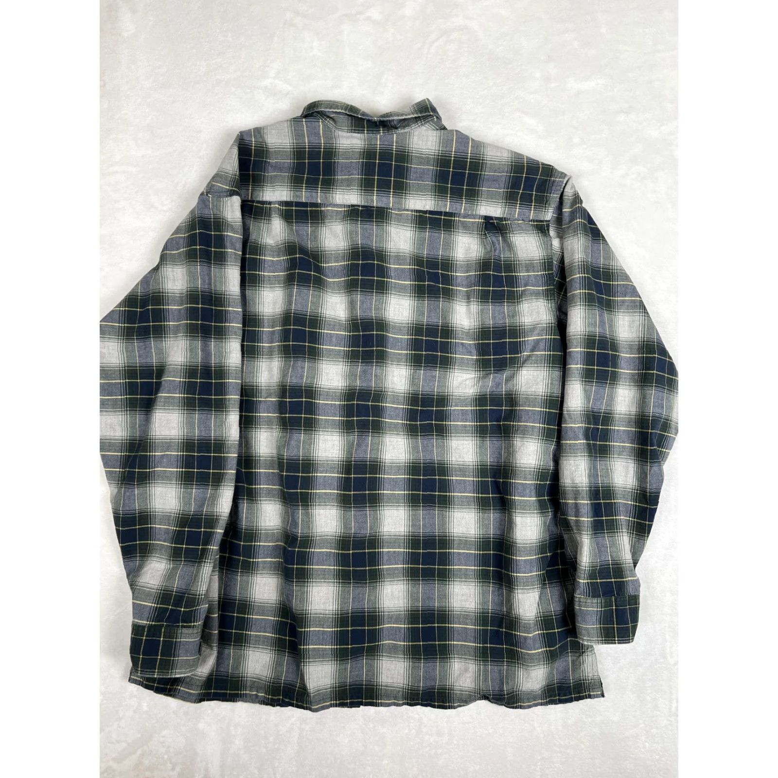 Polo Ralph Lauren VINTAGE Polo Jeans Co Ralph Lauren Shirt Mens Large Green Plaid Flannel Button Up Y2K Size US L / EU 52-54 / 3 - 6 Thumbnail