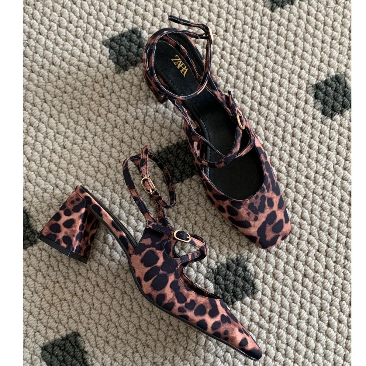 Zara ZARA Block Heel Shoes NWT Size US 8 / IT 38 - 11 Thumbnail