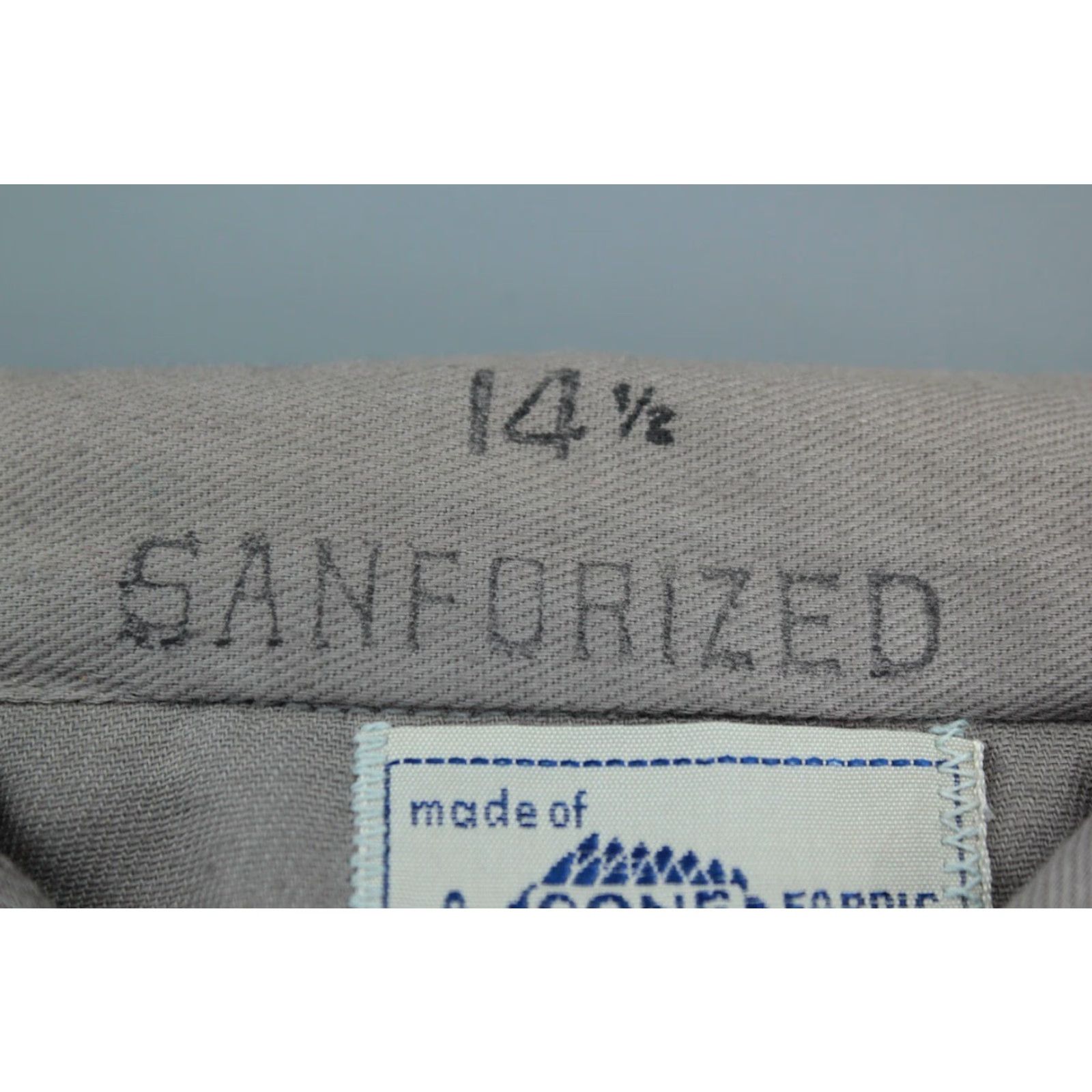 Vintage VINTAGE Cone Mills Inc Grey Work Shirt Small 60s NOS Deadstock Workwear Shirts Men’s 1960s Grey Permanent Unworn Size US S / EU 44-46 / 1 - 4 Thumbnail