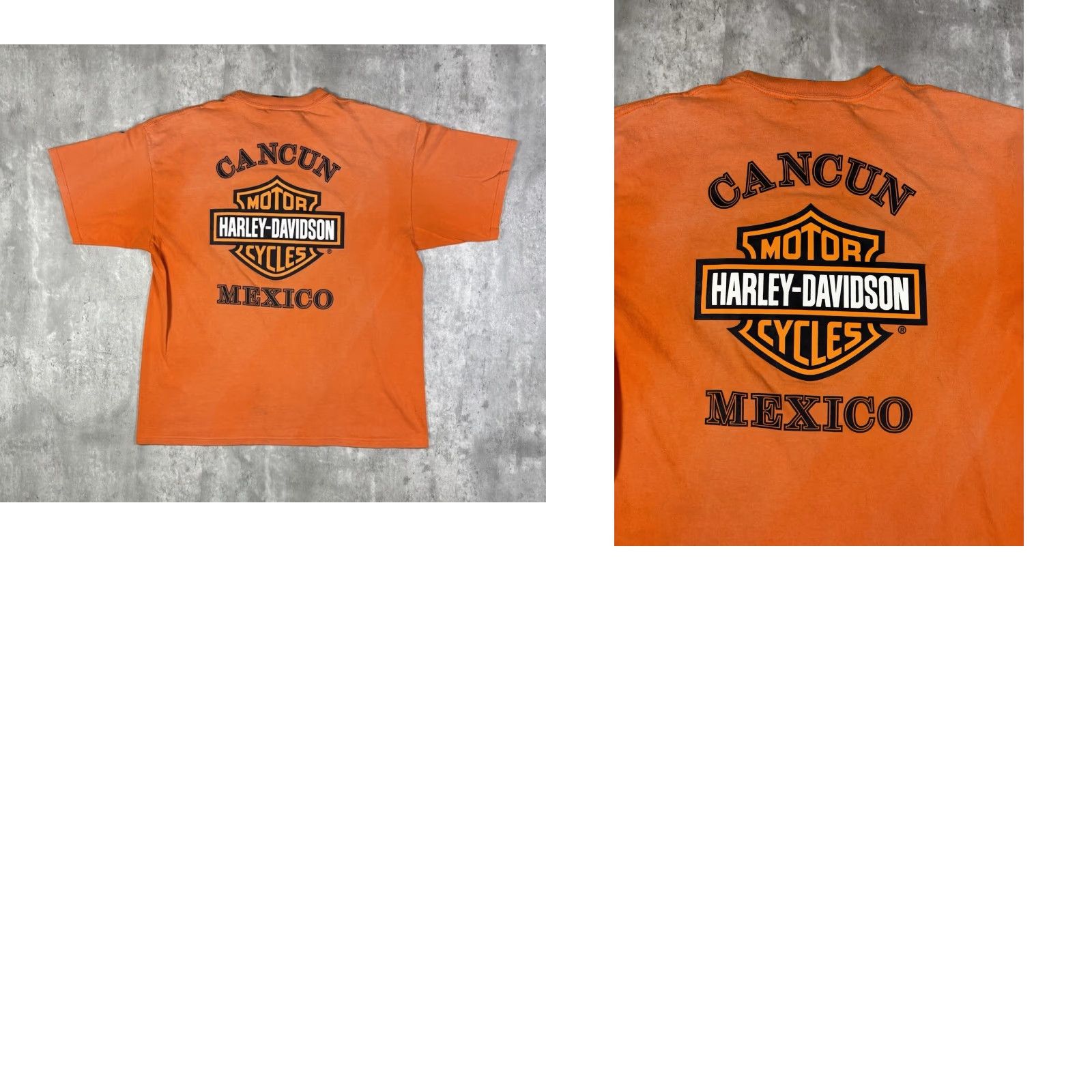 Harley Davidson VINTAGE Harley-Davidson T-Shirt 90s Biker Motorcycle Orange XL Men Crew Neck Short Sleeve Graphic Print Size US XL / EU 56 / 4 - 8 Thumbnail