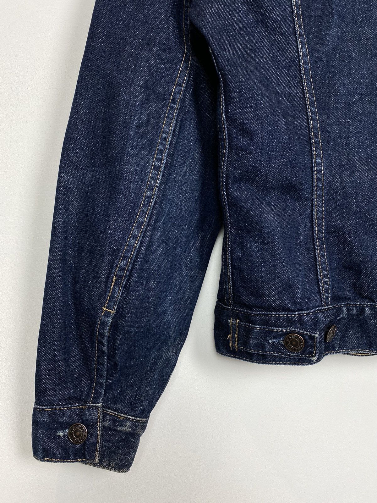 Levi's Vintage Levi’s Navy Blue Denim Jacket Buttons 90’s USA Size L / US 10 / IT 46 - 12 Thumbnail