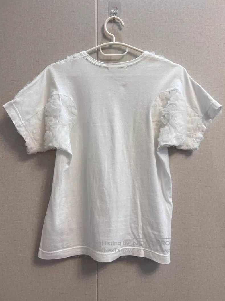 Comme des Garcons Comme des Garcons White lace floral rose T-shirt Size L / US 10 / IT 46 - 4 Thumbnail