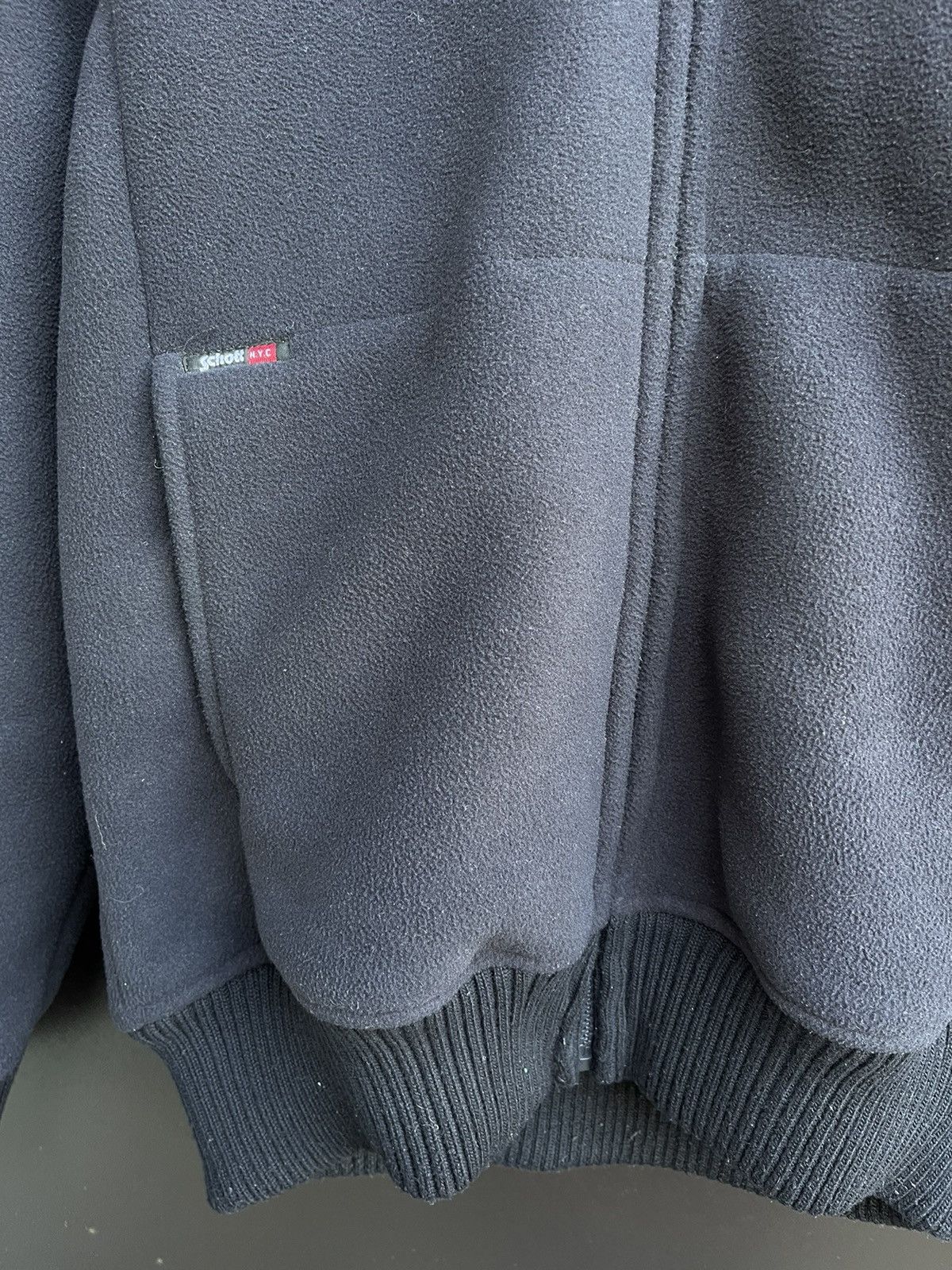 Schott Schott NYC Hoodie Full zip Sherpa Teddy Lined Fleece Jacket Size US L / EU 52-54 / 3 - 16 Thumbnail