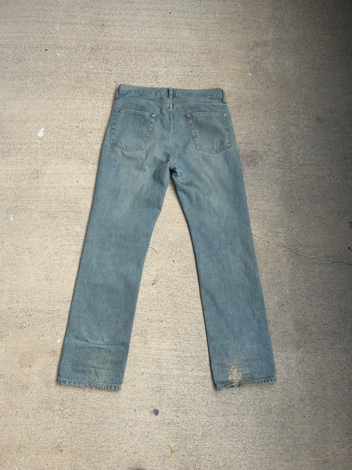 Junya Watanabe Junya Watanabe SS04 Distressed Blue Jeans Size US 30 / EU 46 - 2 Thumbnail