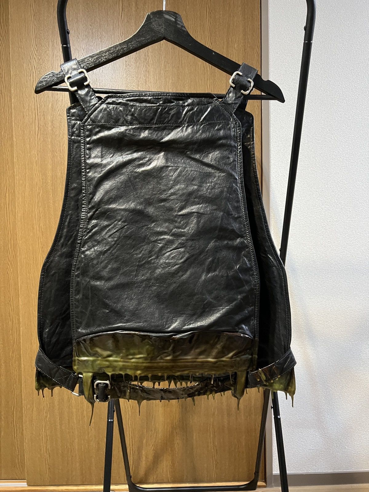 Carol Christian Poell O.D. GREEN DRIP-RUBBER VEST BAG Size US S / EU 44-46 / 1 - 2 Thumbnail
