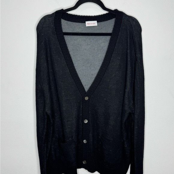 John Elliott John Elliot High Twist Wool Cardigan in Black & Grey Men’s S Size US XXL / EU 58 / 5 - 2 Thumbnail