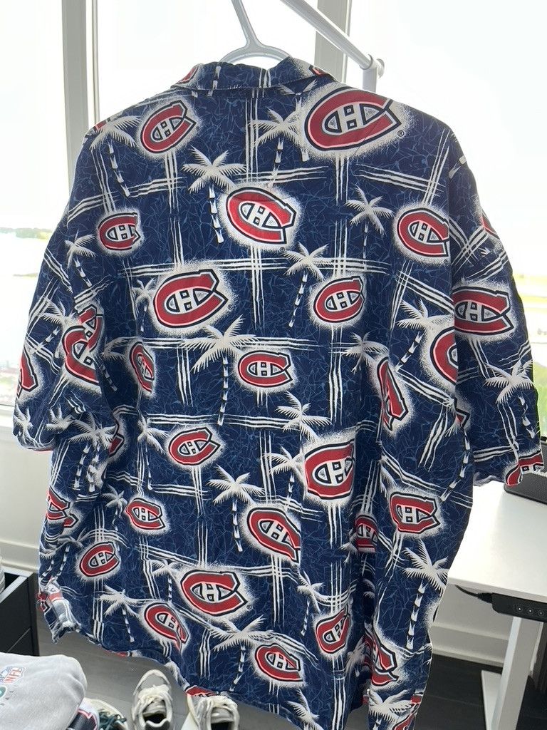 Vintage Vintage NHL Canadiens Button Up Size US XXL / EU 58 / 5 - 5 Thumbnail