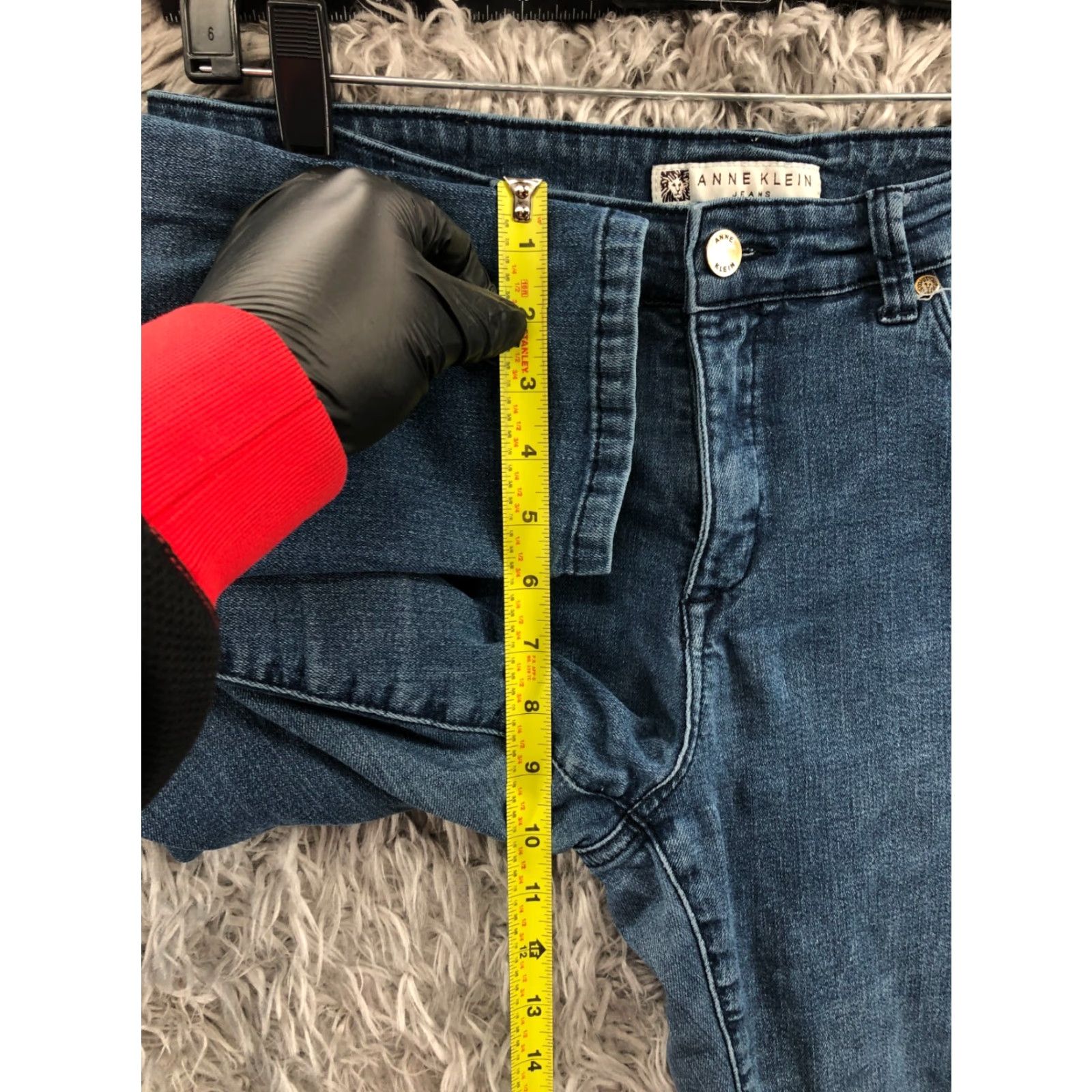 Anne Klein VINTAGE Anne Klein Skinny Jeans - 10 Womens Medium Wash Blue Flaw Size 32" / US 10 / IT 46 - 4 Thumbnail