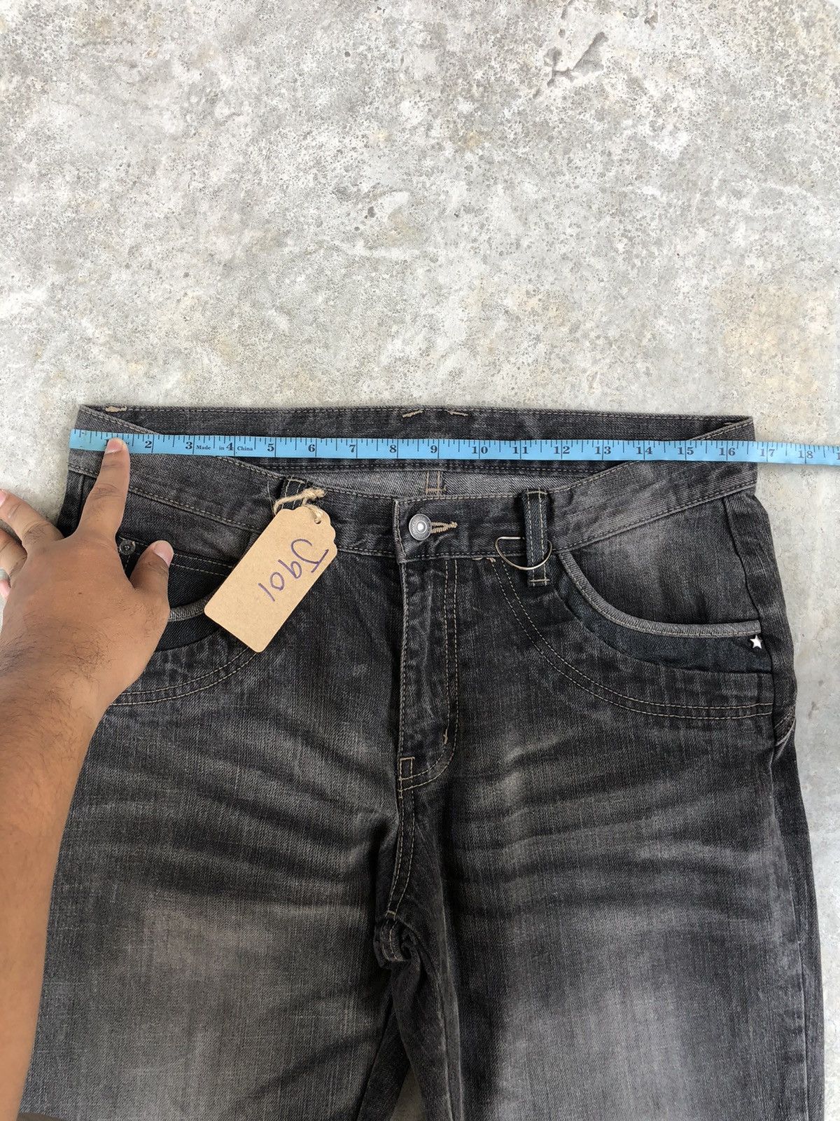 PPFM Japanese PPFM Distressed Jeans Slim Cut Size US 33 - 20 Thumbnail
