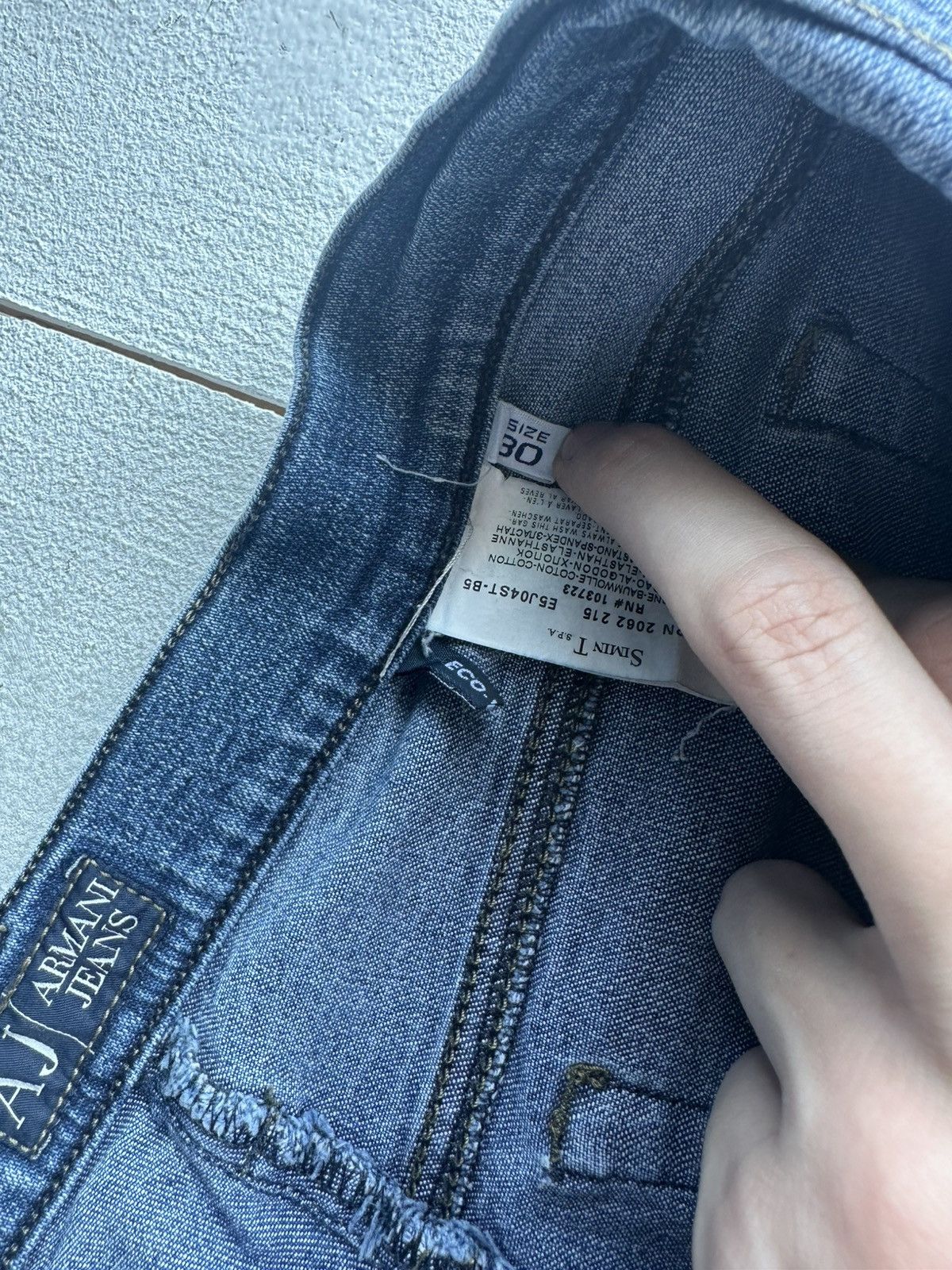 Giorgio Armani 🚨90s Armani Jeans Denim Blue Baggy Mens Pants 30US Size 30" / US 8 / IT 44 - 3 Thumbnail