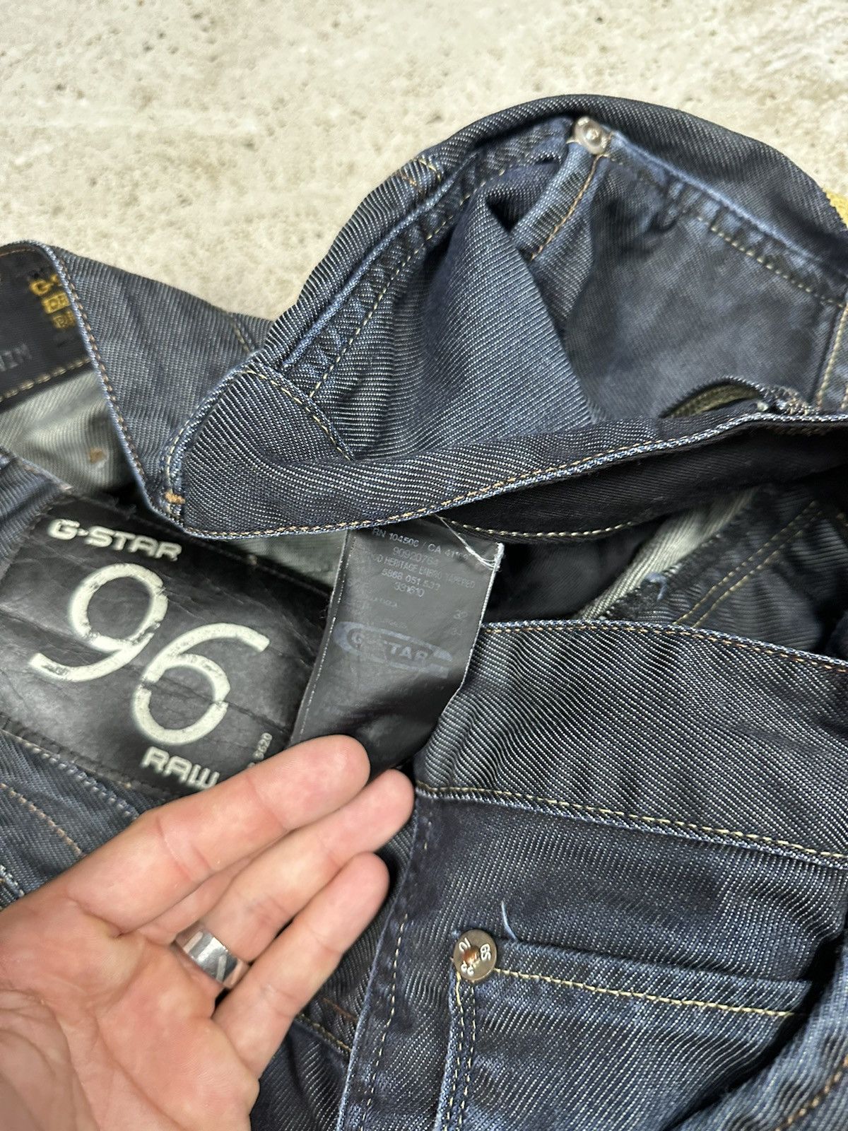 G-Star × Vintage Vintage Y2K G Star Elwood Heritage Embro Tapered 96 Size US 32 / EU 48 - 12 Thumbnail