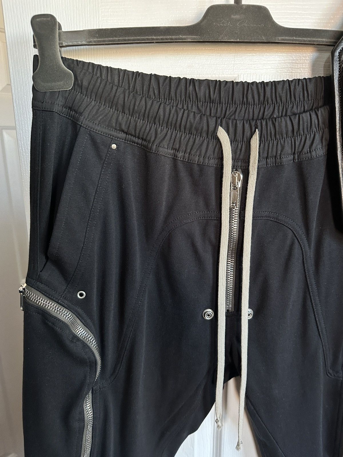 Rick Owens NEW F/W21 GETHSEMANE Black Bauhaus Zip Detail Cargo Pants Size 32" / US 10 / IT 46 - 18 Thumbnail