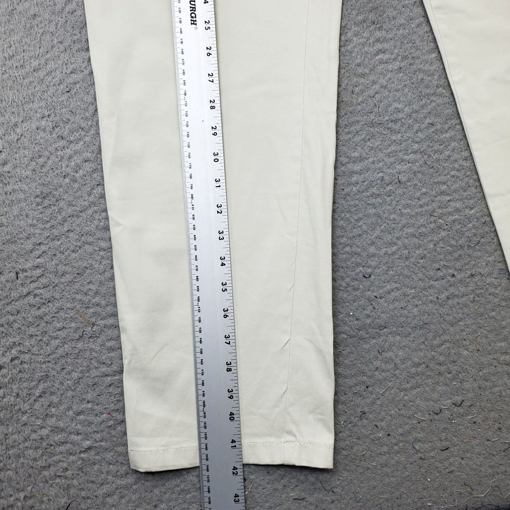 DKNY DKNY Mens Bedford Pants Tan Stretch Slash Pocket Straight Leg Size 40 Inseam 31.25" Flat Front Casual Khakis Size US 40 / EU 56 - 3 Thumbnail