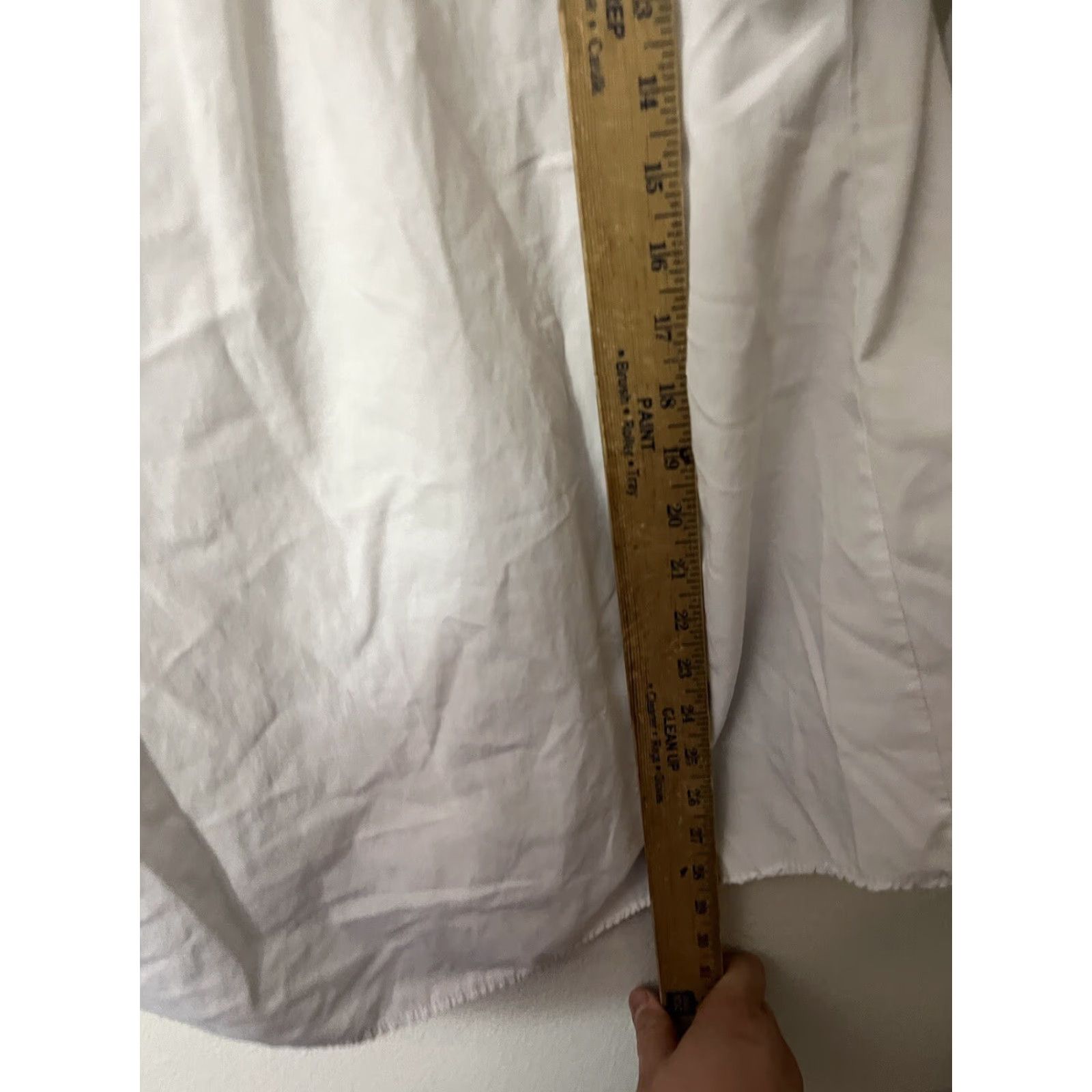 Vintage Big Dart Shirt Button-Up Long Sleeve White Womens L Casual Solid Pattern Size L / US 10 / IT 46 - 4 Thumbnail