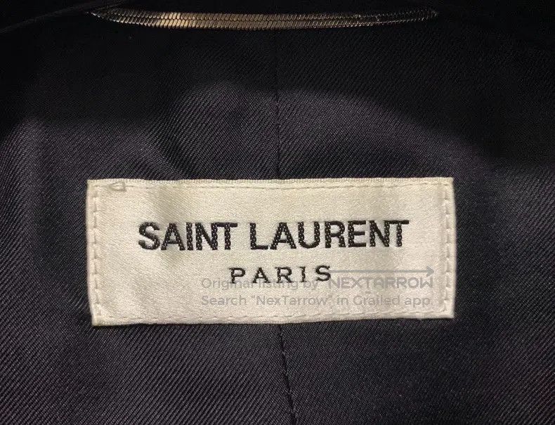 Saint Laurent Paris Saint Laurent Paris Black Peak Lapel Smoking Suit Size US M / EU 48-50 / 2 - 3 Thumbnail