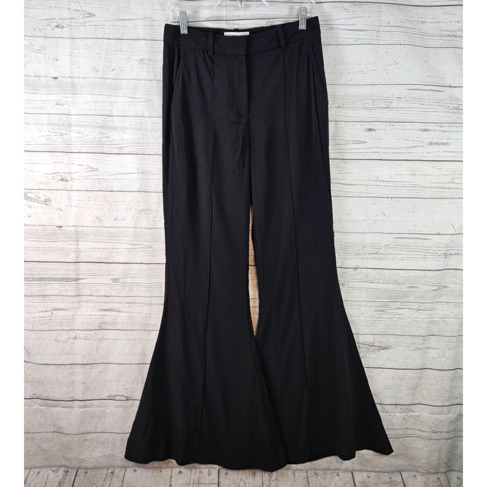 Reiss Reiss Womens Gabi Flare Pants Sz 6 Black High Rise Dress Pants Vintage: No Womens Size 28" / US 6 / IT 42 - 2 Thumbnail