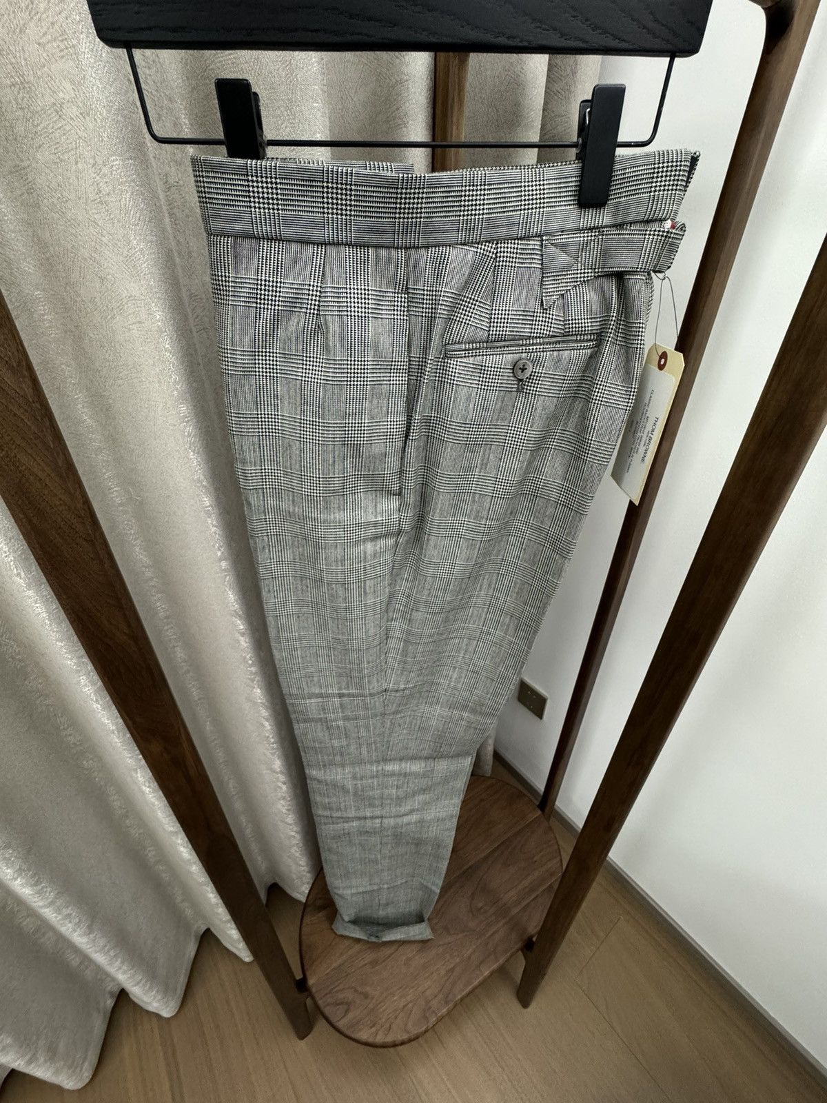 Thom Browne Thom Browne Classic Houndstooth Wool Backstrap Trouser Size US 32 / EU 48 - 3 Thumbnail