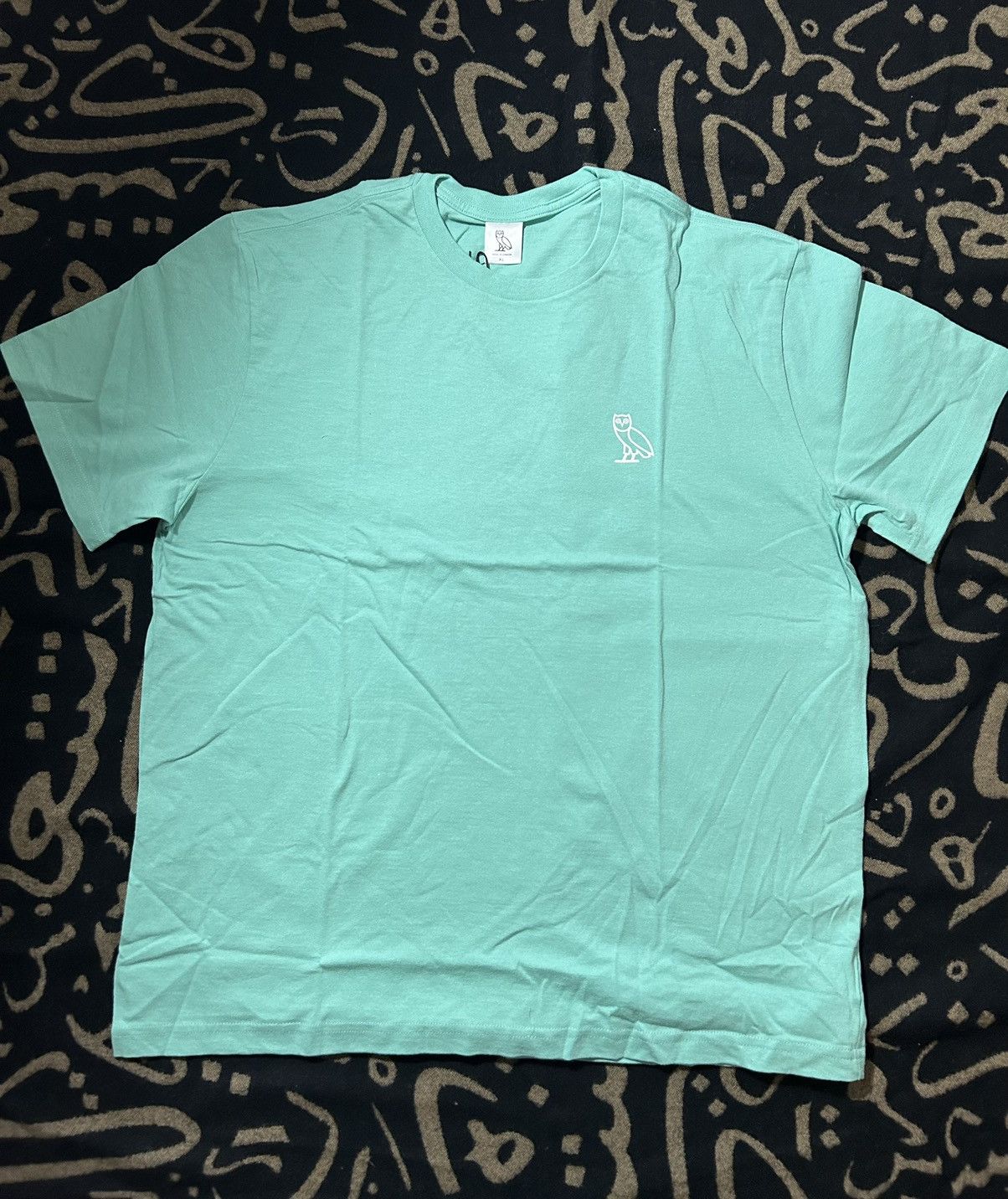 Drake × October's Very Own Aqua Owl Graphic Tshirt Size US XL / EU 56 / 4 - 2 Thumbnail