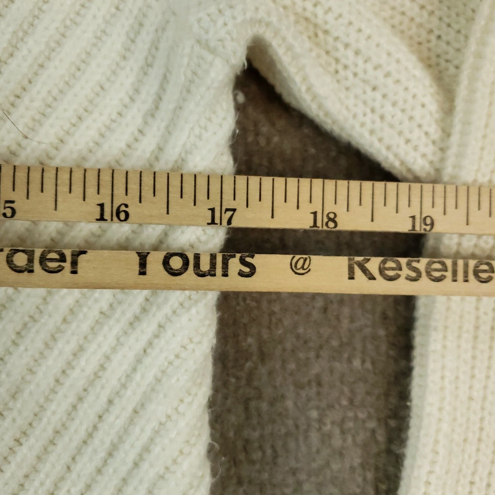 Talbots Talbots Sweater Womens Small White High Neck Long Sleeve Knit Pullover Casual Size S / US 4 / IT 40 - 4 Thumbnail