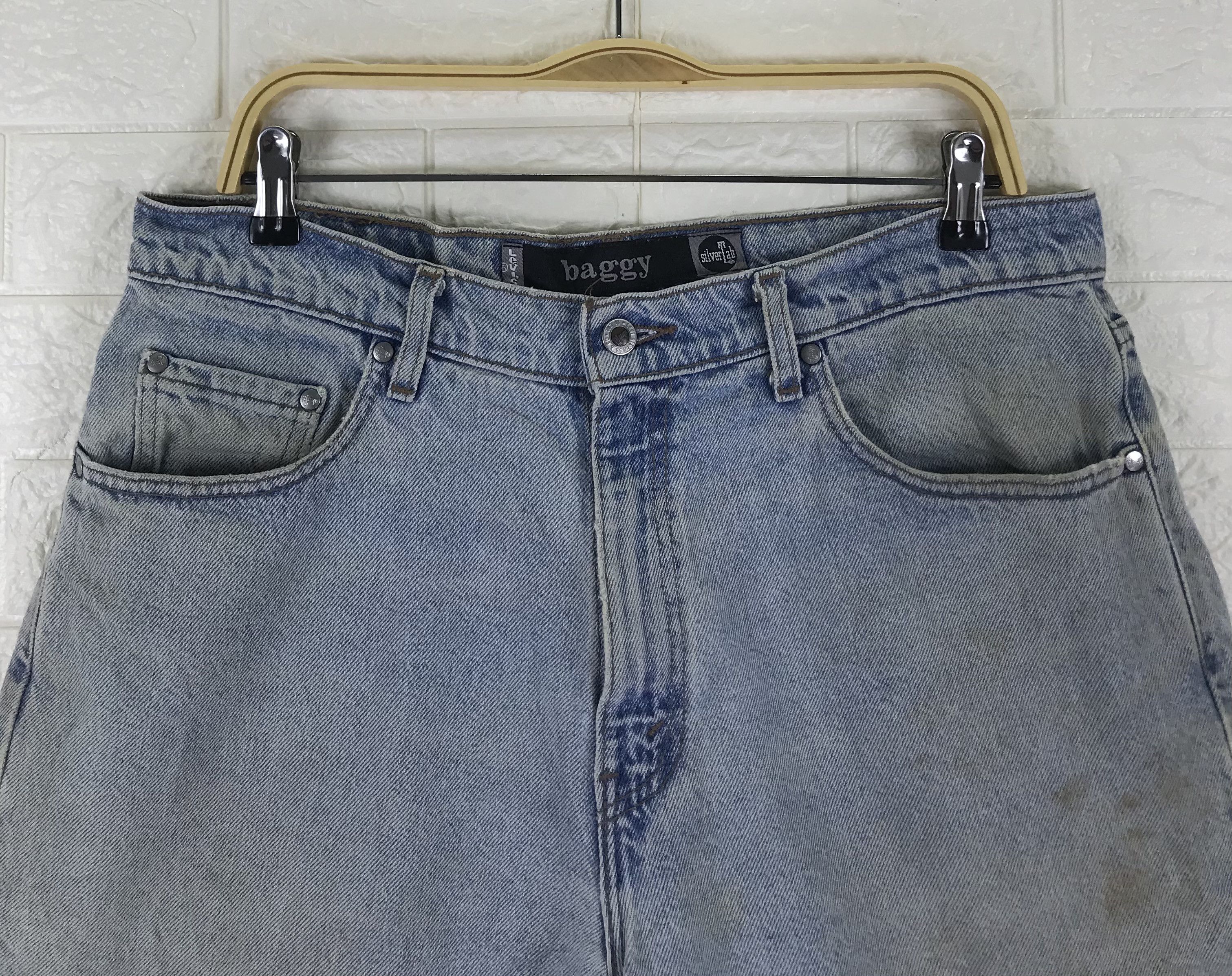 Levi's Vintage 90s Levi's Silver Tab Baggy Jeans Size US 34 / EU 50 - 2 Thumbnail