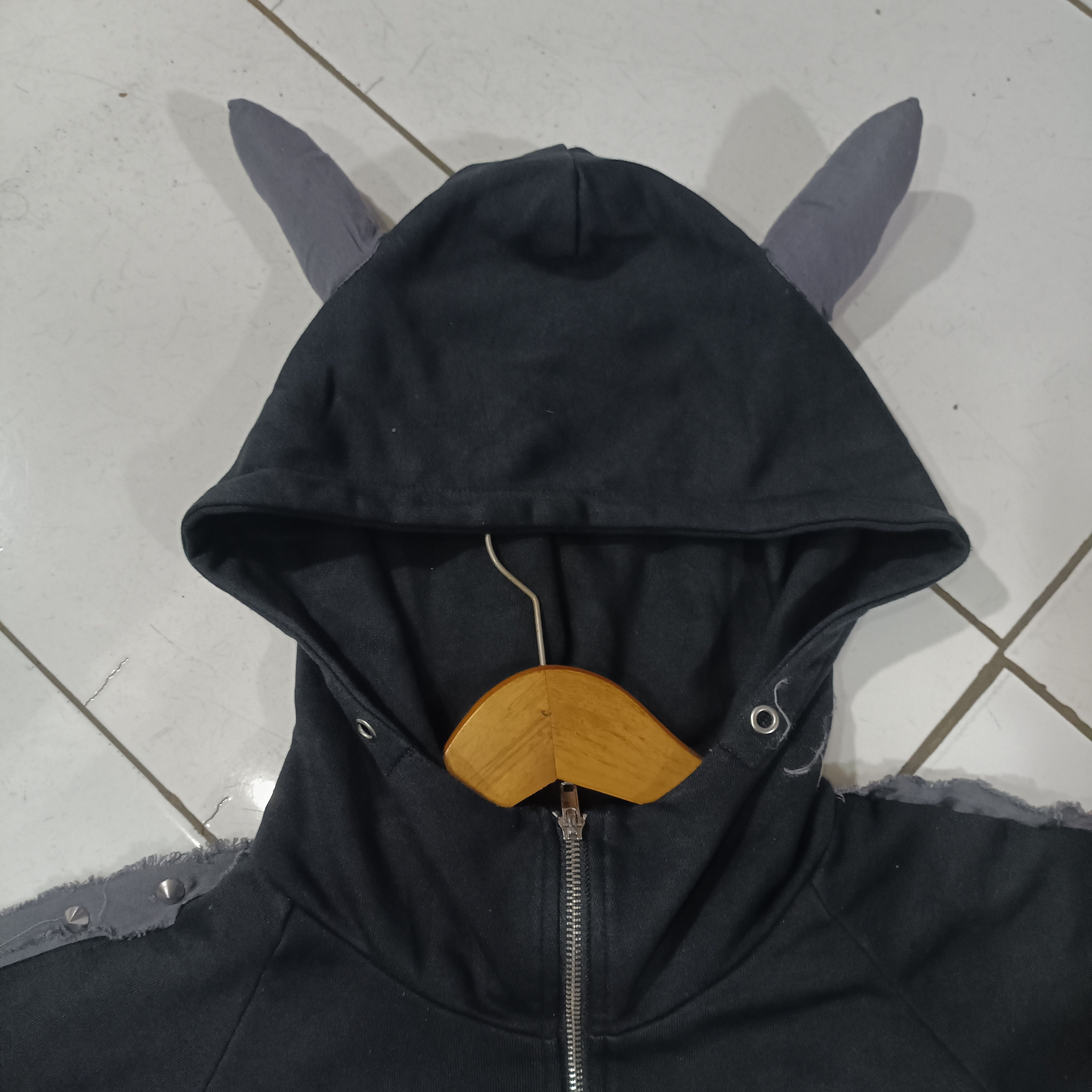 Designer Gald News Durable wear Bat skeleton Hoodie Zip Up Studd Size M / US 6-8 / IT 42-44 - 8 Thumbnail