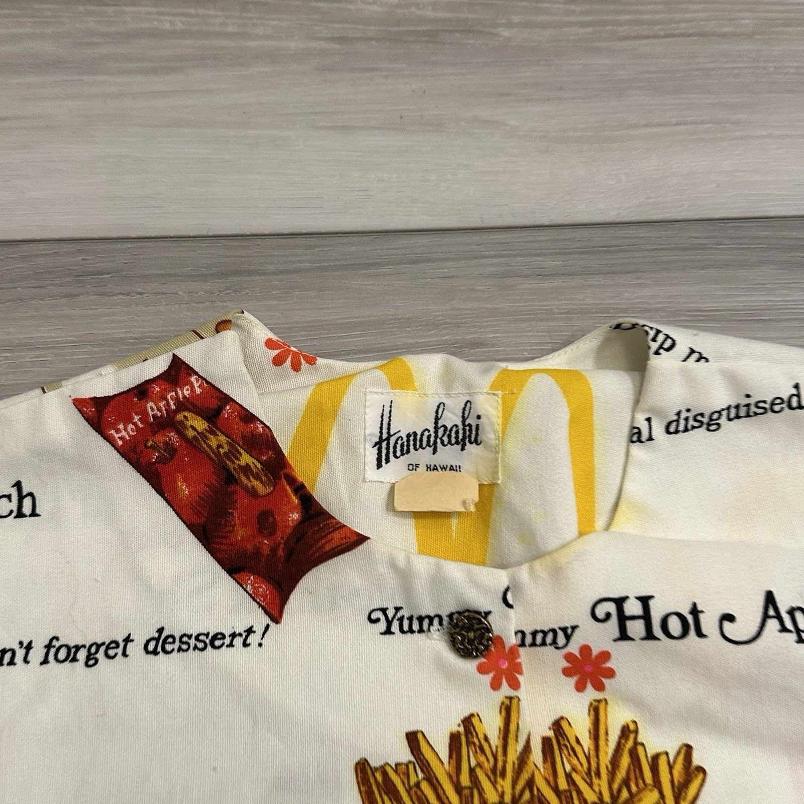 Vintage VTG 70’s Ronald McDonald's AOP Worker’s Smock Shirt Rare Size US M / EU 48-50 / 2 - 4 Thumbnail