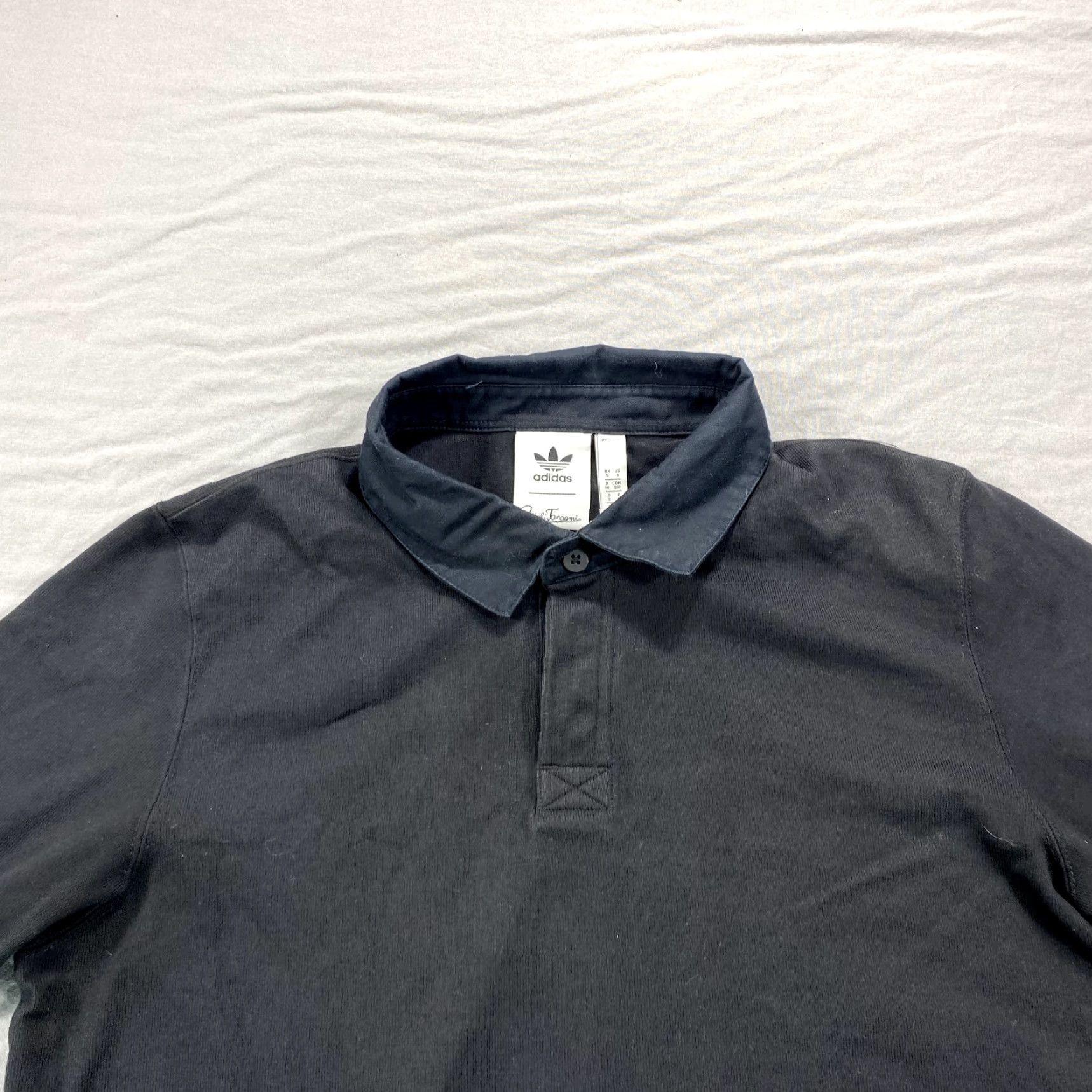 Adidas Adidas Rugby Polo Shirt Mens Small Black Size US S / EU 44-46 / 1 - 3 Thumbnail