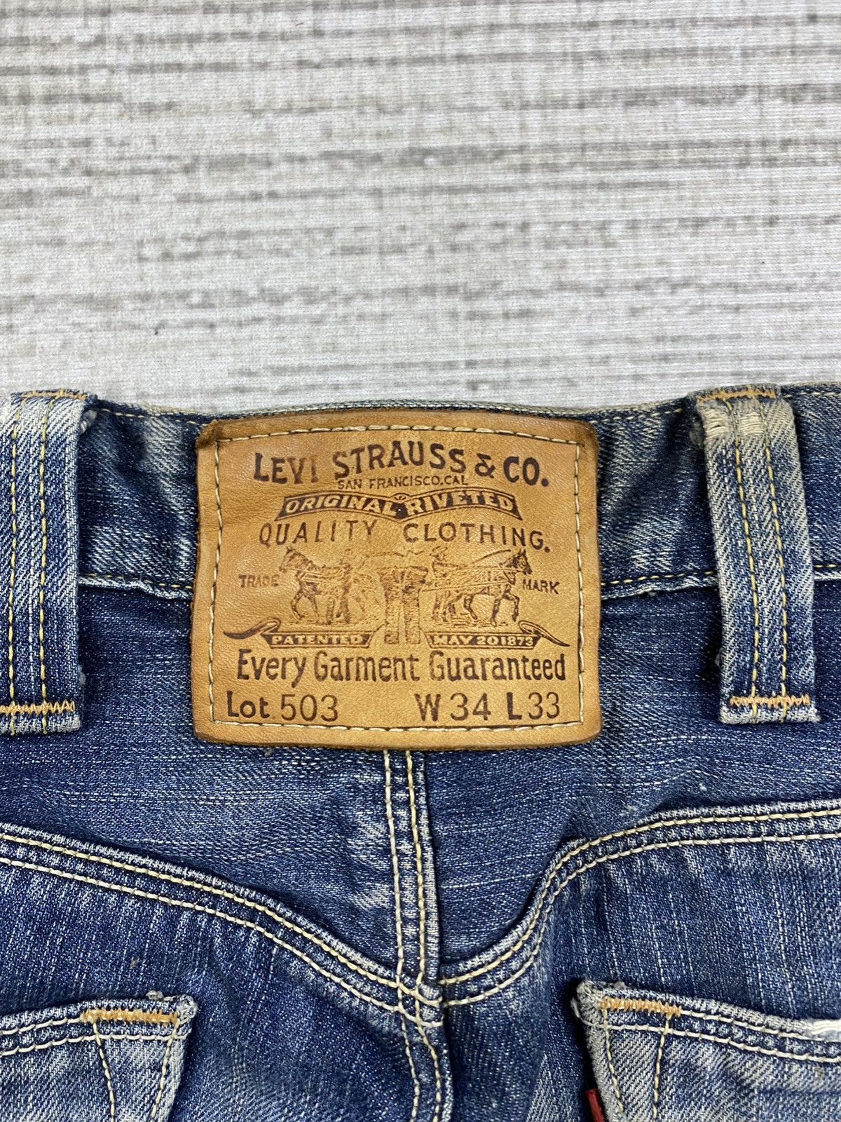 Levi's Vintage Levis Classic 503 Distressed Denim Jeans Size US 34 / EU 50 - 13 Thumbnail