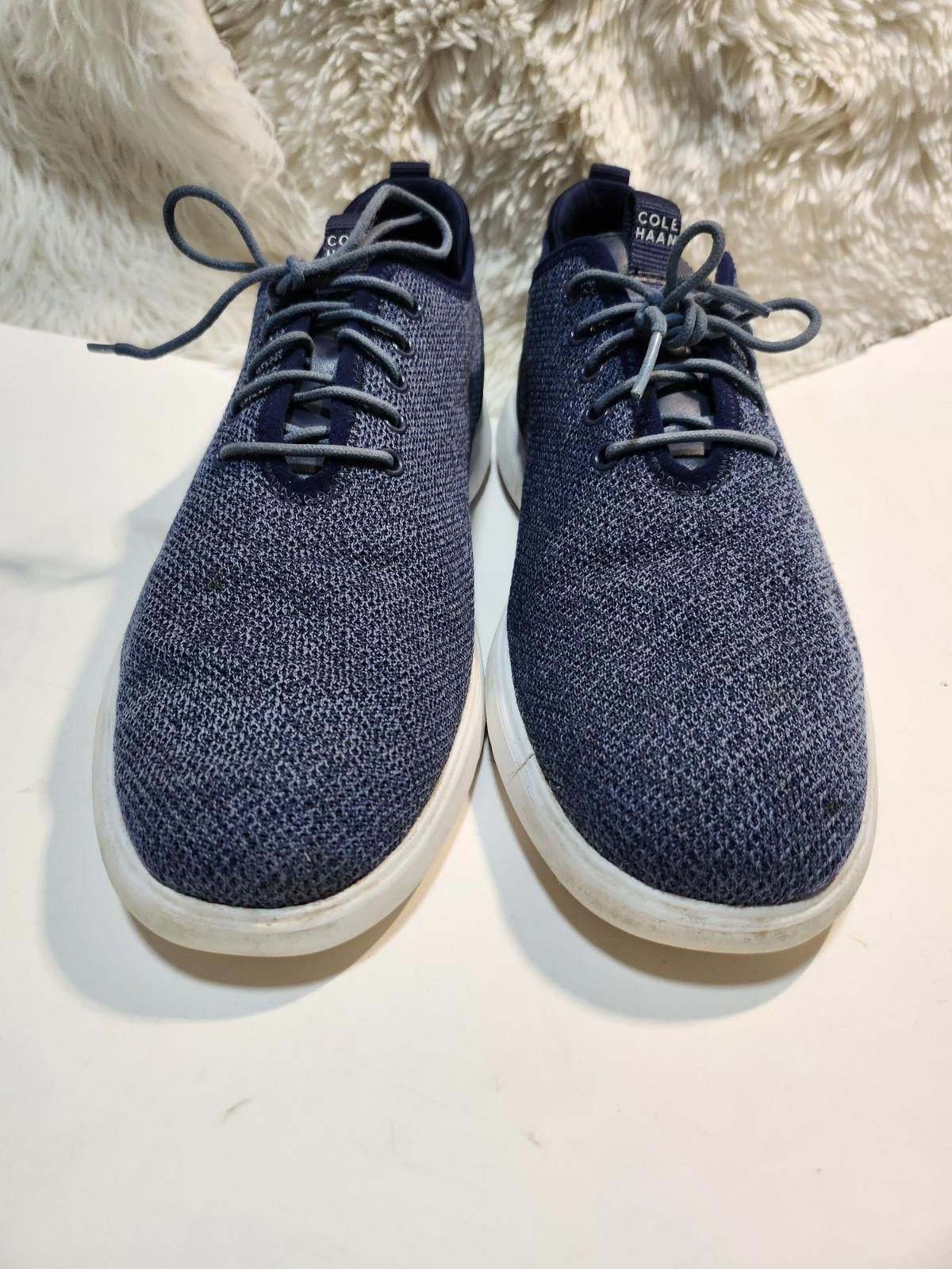 Cole Haan Cole Haan Men's Size 13 M Navy Blue Knit Oxford Sneakers Size US 13 / EU 46 - 1 Thumbnail