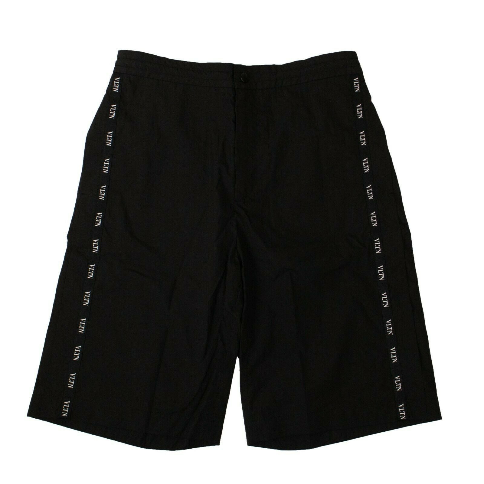 Image of Valentino Black Bermuda Shorts Size 46, Men's