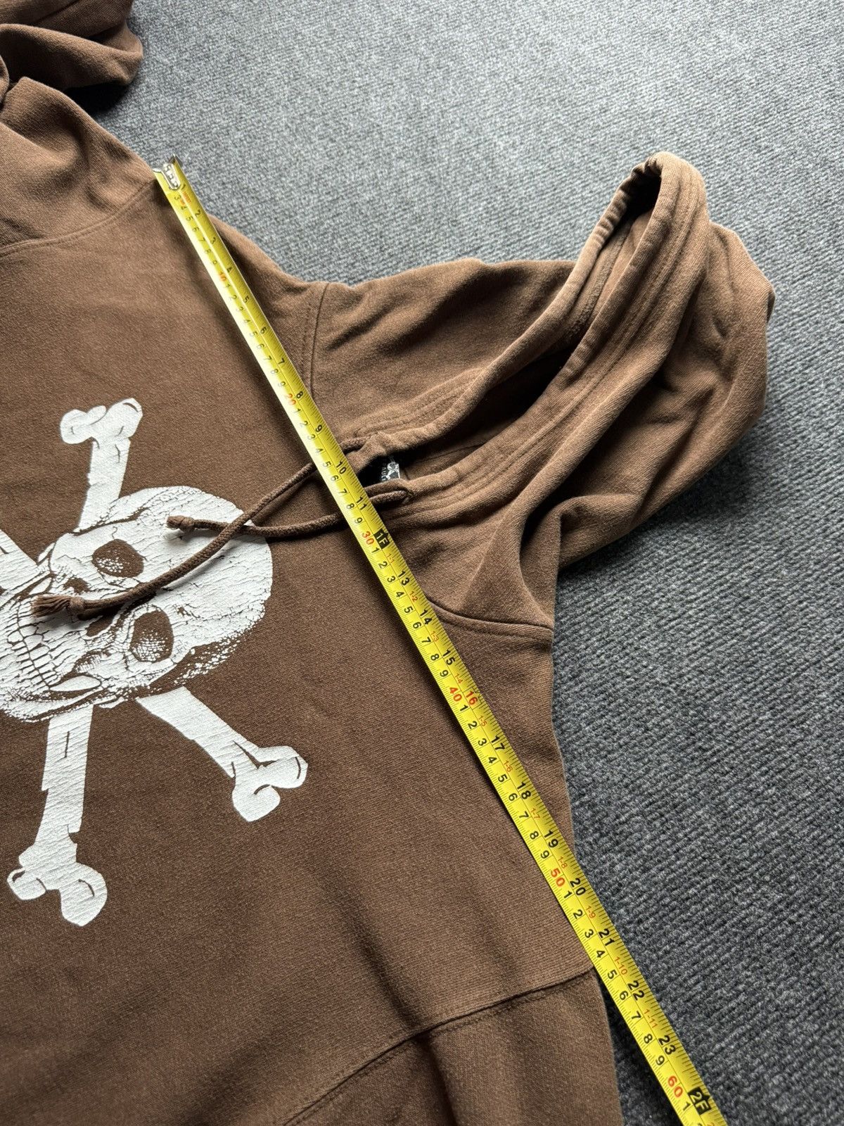 Vintage FC St Pauli Skull Hoodie Totenkopf Brown Pullover Streetwear Size US L / EU 52-54 / 3 - 13 Thumbnail
