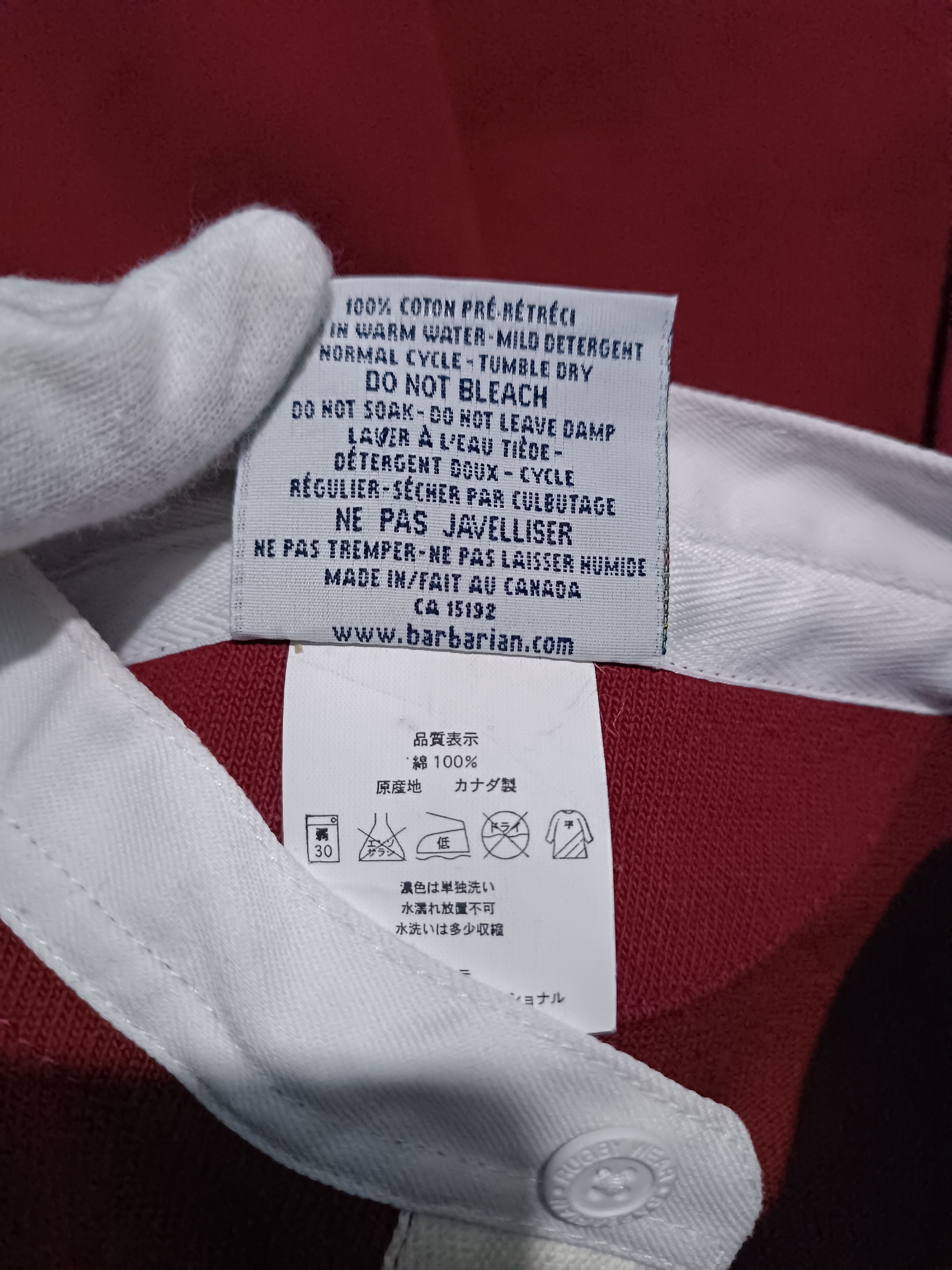 Vintage Vintage Barbarian Rugby Wear Polo Shirt Size US M / EU 48-50 / 2 - 6 Thumbnail
