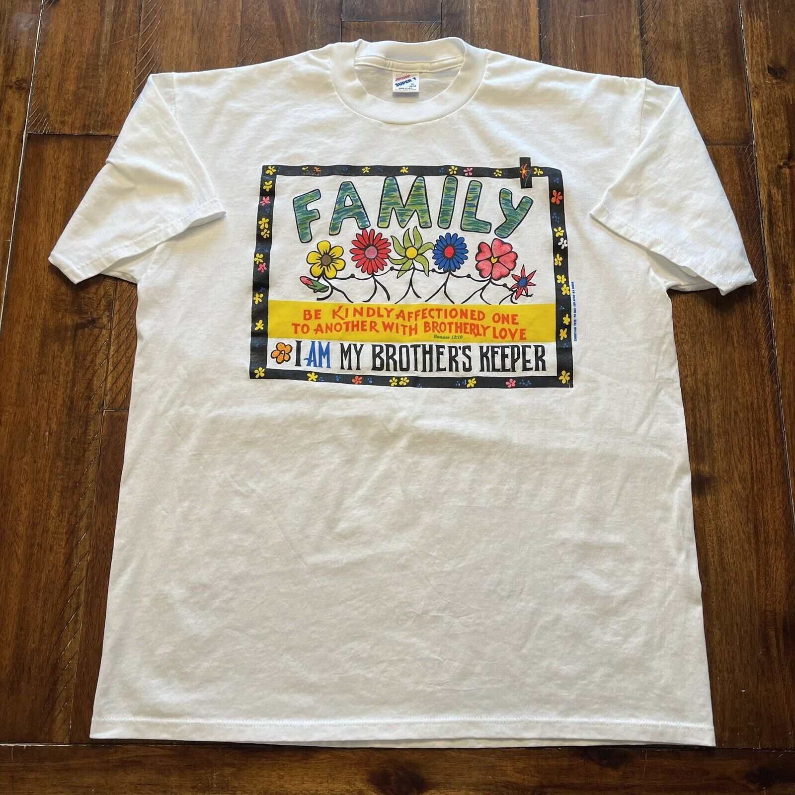 Jerzees Christian Tee Vtg XL Jerzees I am my Brothers Keeper T-SHIRT Size US XL / EU 56 / 4 - 2 Thumbnail
