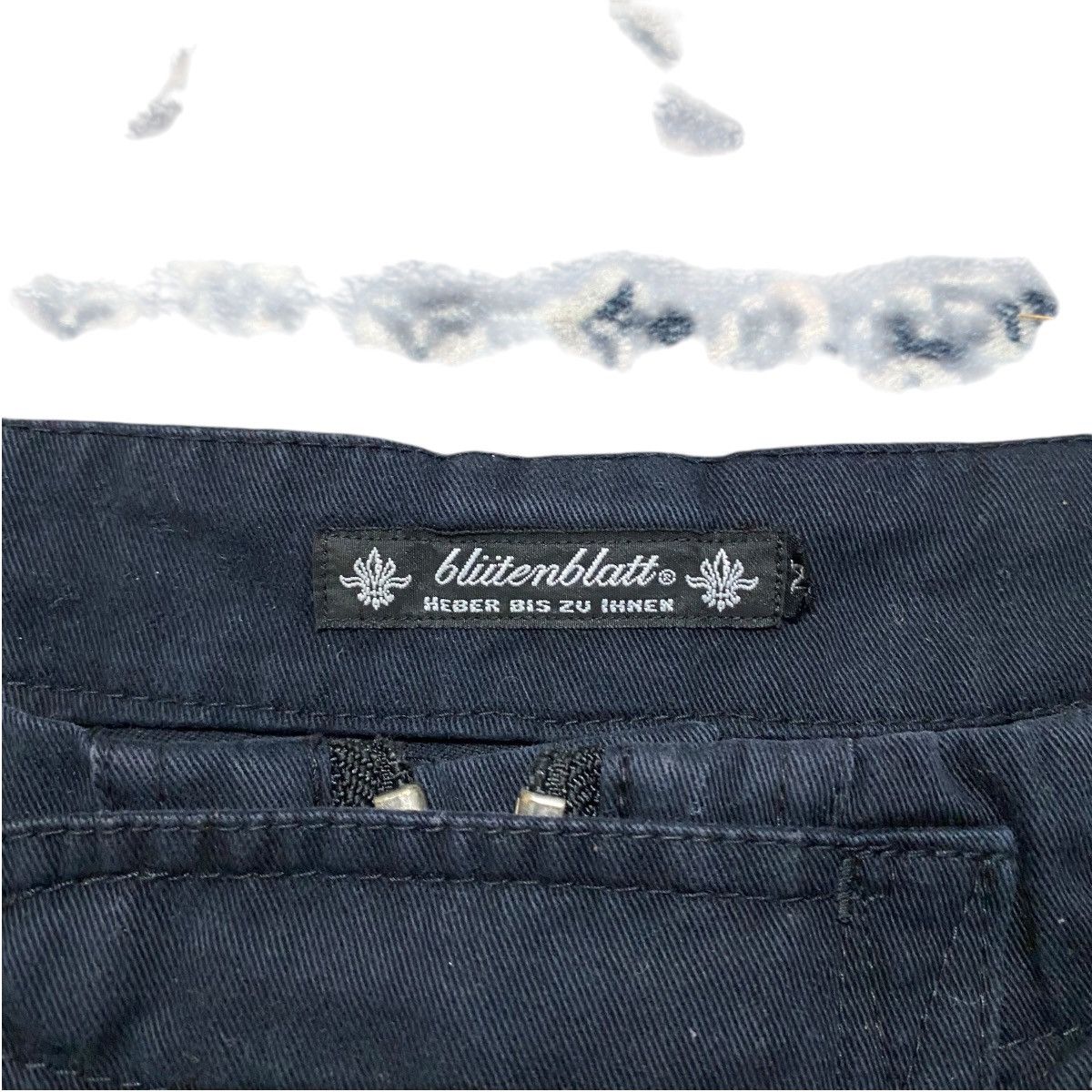 If Six Was Nine BLUTTENBLATT Leather Trimmed Cargo Pants Size US 33 - 18 Thumbnail