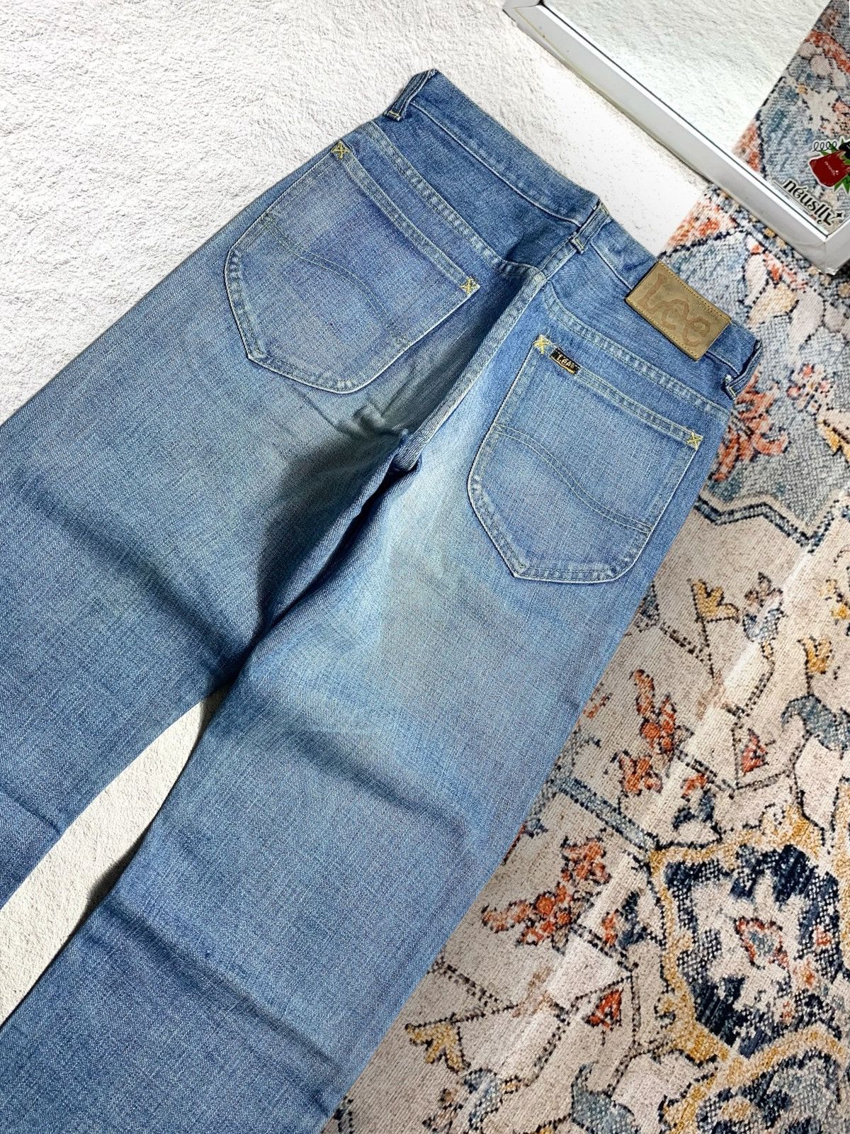Lee 💥 True Vtg 60/70s Lee Riders Talon Zipper Made In USA 🇺🇸 Size US 30 / EU 46 - 5 Thumbnail