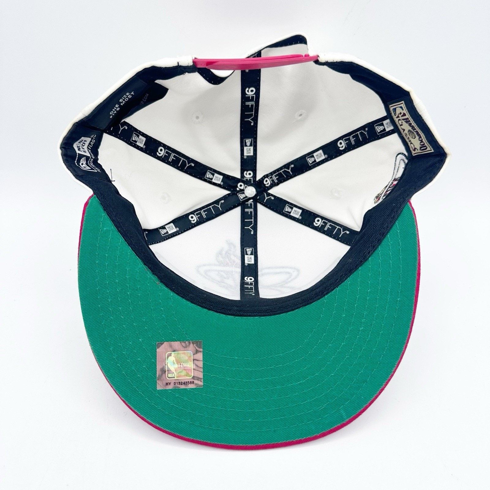 New Era New Era Hardwood Classics Miami Heat Spell Out 3D Snapback Size ONE SIZE - 8 Thumbnail