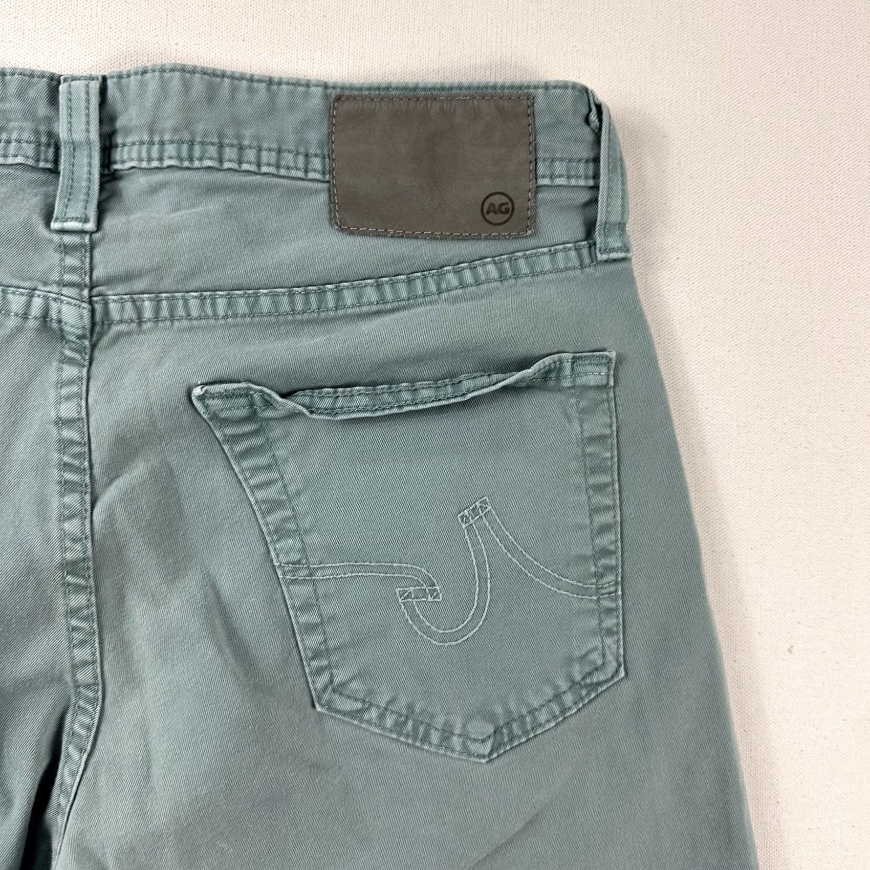 Vintage AG Adriano Goldschmied MatchBox Slim Straight Blue Jeans Mens 29x28 - Pants Size US 29 - 4 Thumbnail