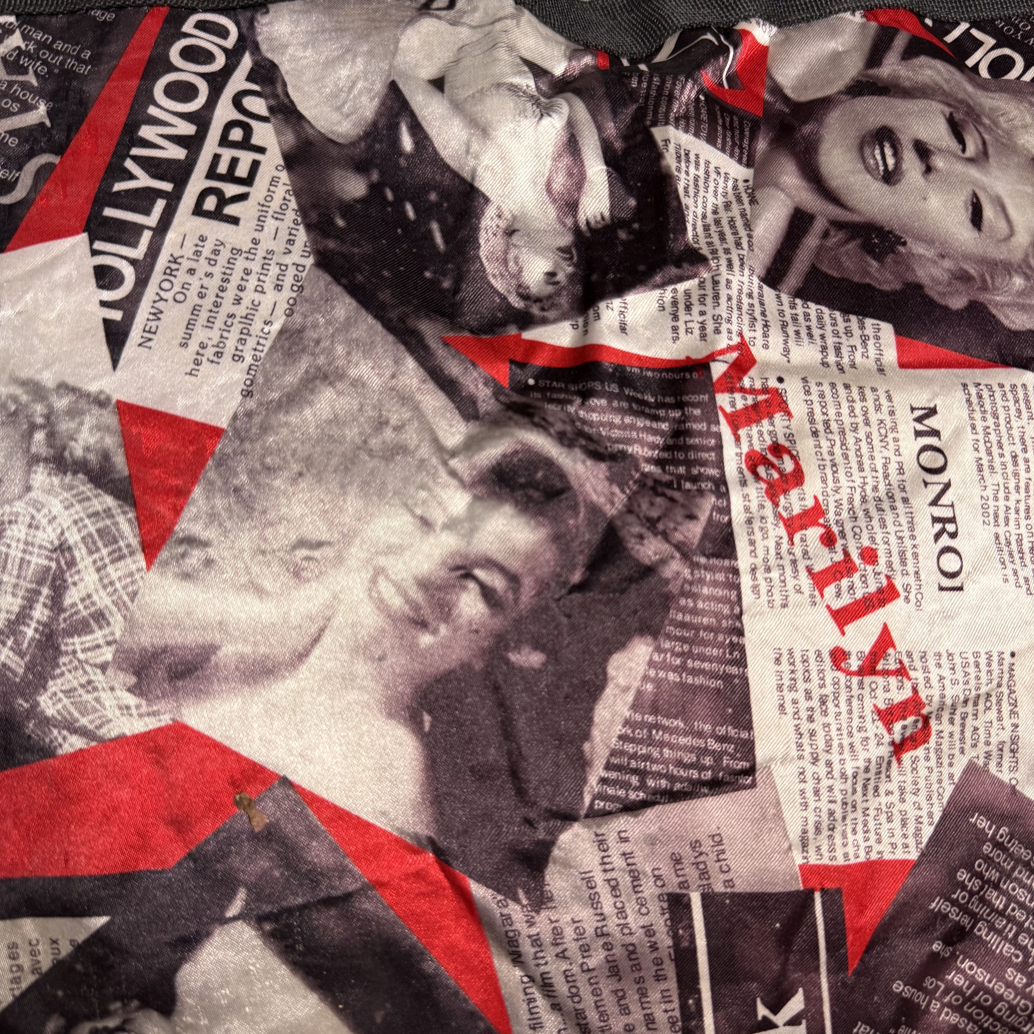 Band Tees 🔥RARE🔥Marilyn Monroe AOP Newspaper Printed Tote Bag Size ONE SIZE - 3 Thumbnail