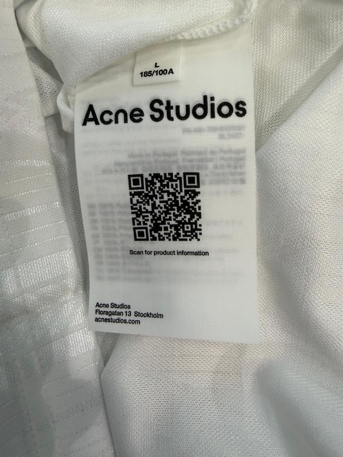 Acne Studios ACNE STUDIOS - Football Jersey White Size US L / EU 52-54 / 3 - 4 Thumbnail